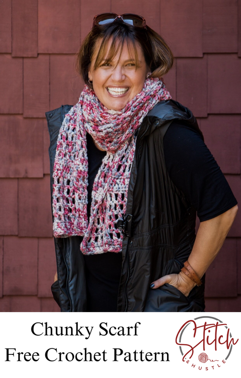 Skyscraper Chunky Scarf Free Crochet Pattern — Stitch & Hustle