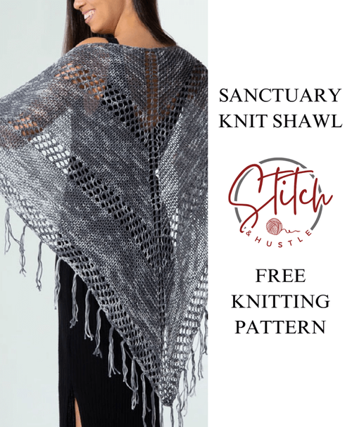 Sanctuary Pattern Sanctuary Knit Shawl Free Knitting Pattern — Stitch & Hustle