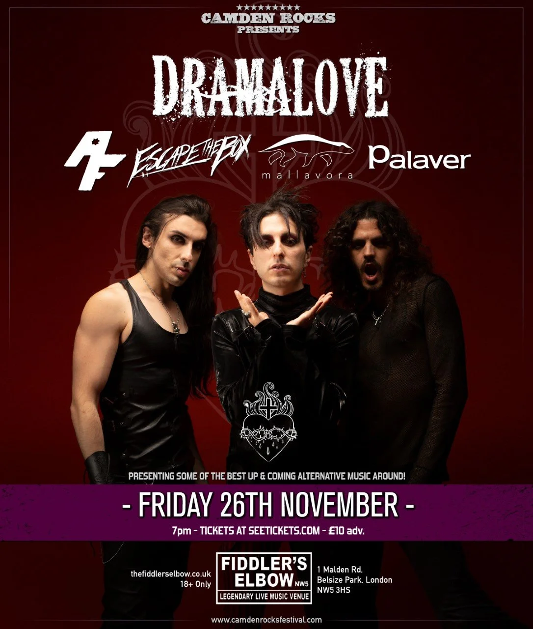 Live music gig event Camden — The Fiddlers Elbow