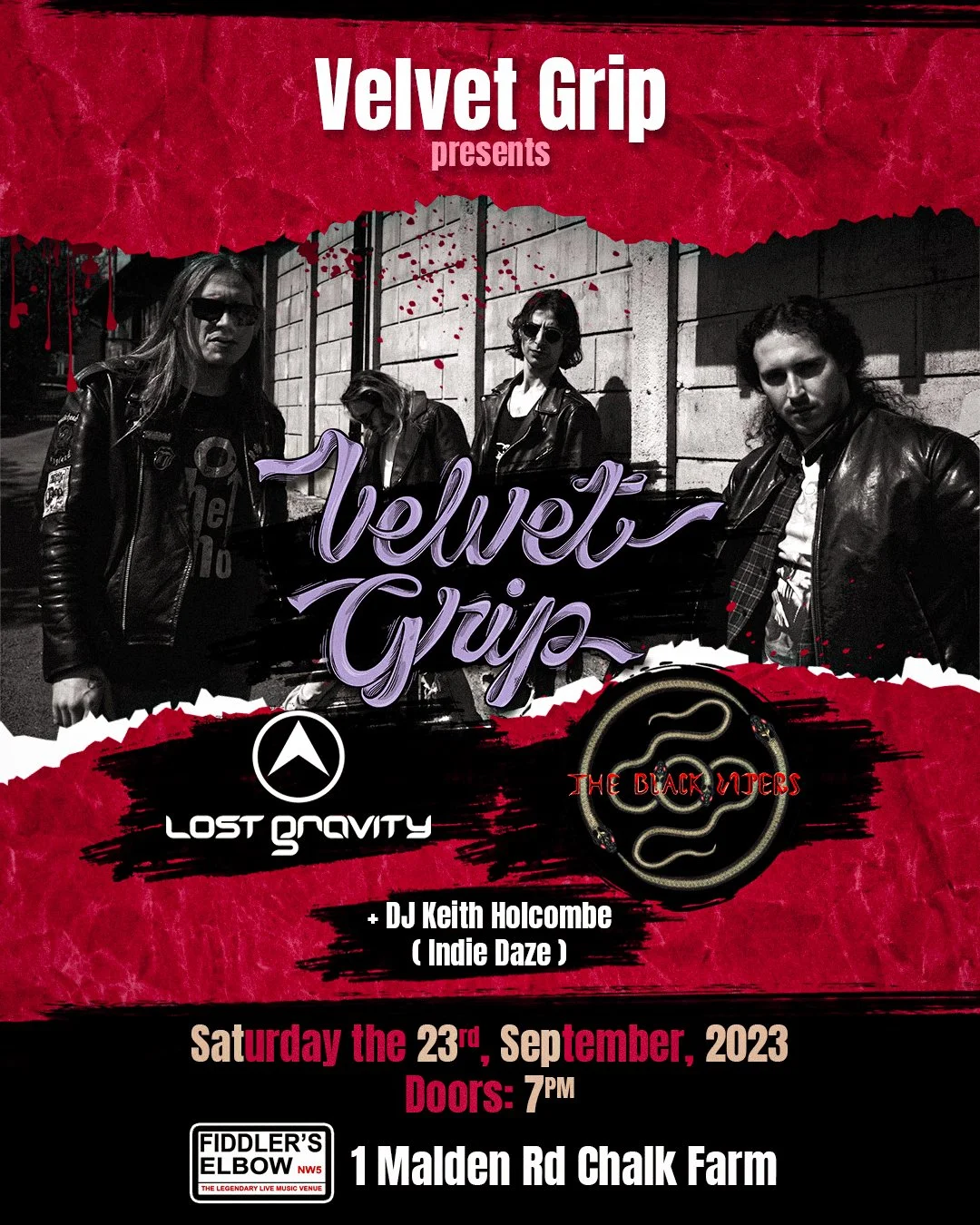 Velvet Grip, LOST GRAVITY and The Black Vipers