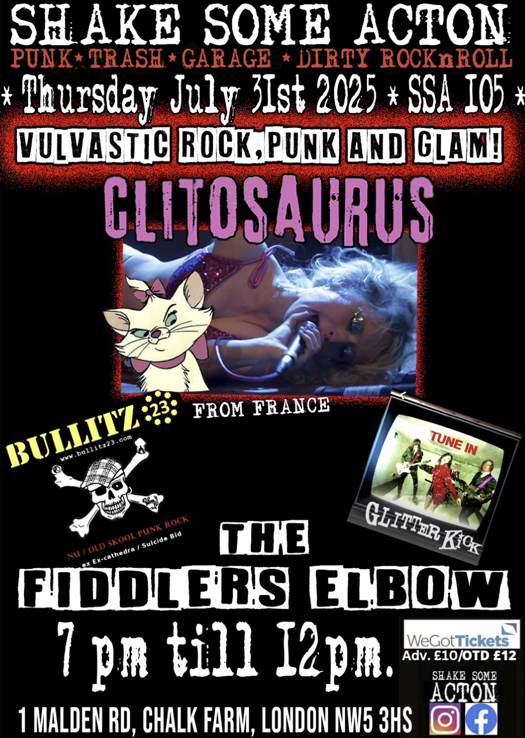 CLITOSAURUS, BULLITZ 23 , GLITER KICK