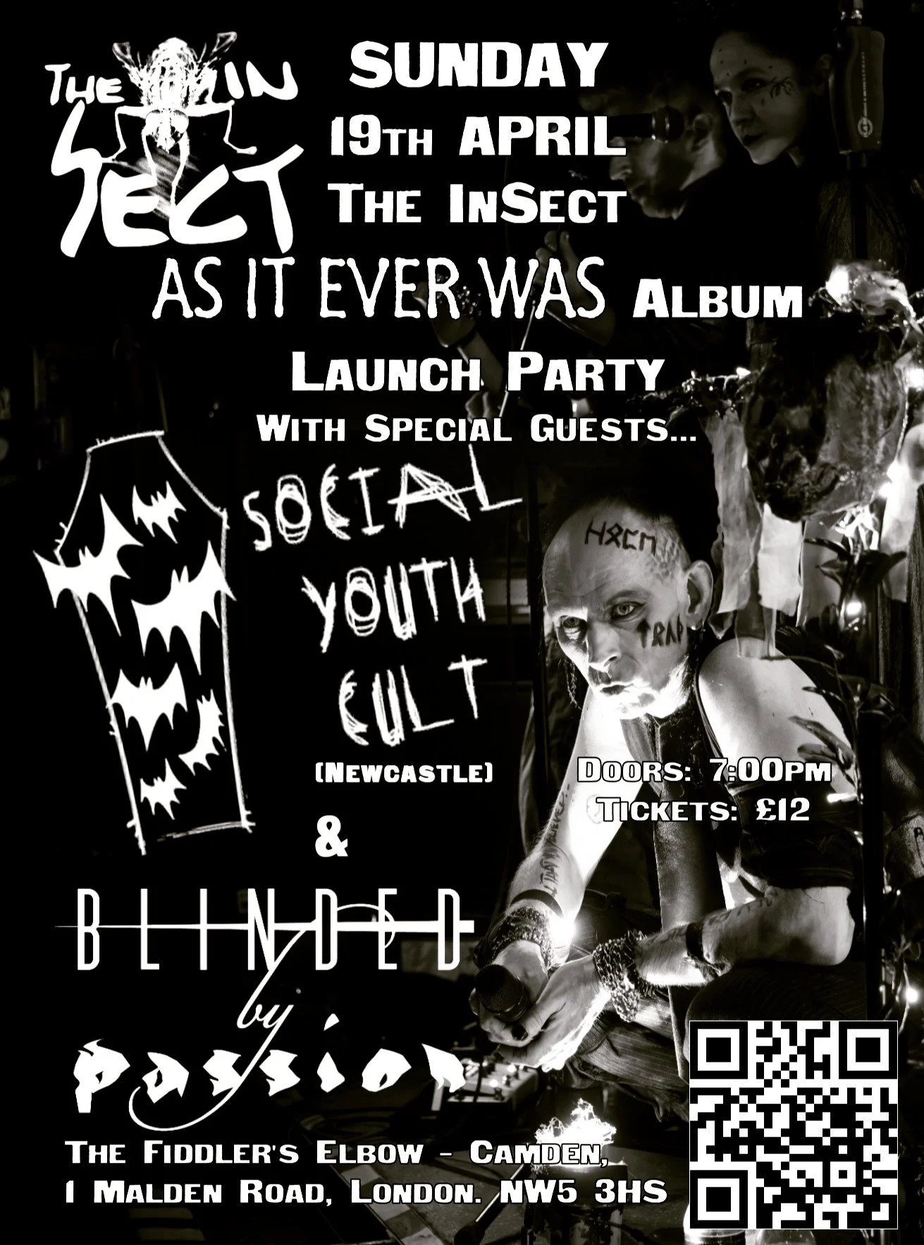 The InSect w/Social Youth Cult, Blinded By Passion Album release party for "As It Ever Was"