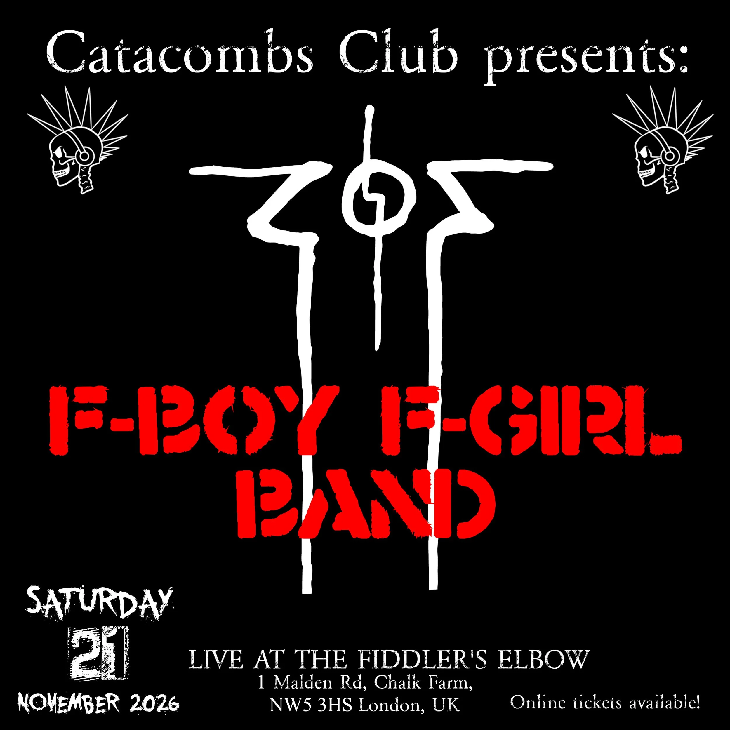 Catacombs Club presents: F-Boy F-Girl Band live