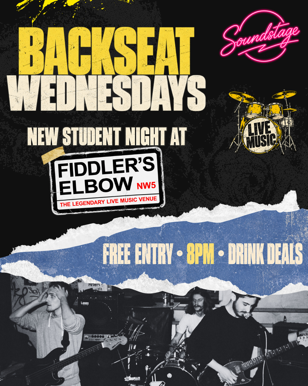 Backseat Wednesdays FREE ENTRY