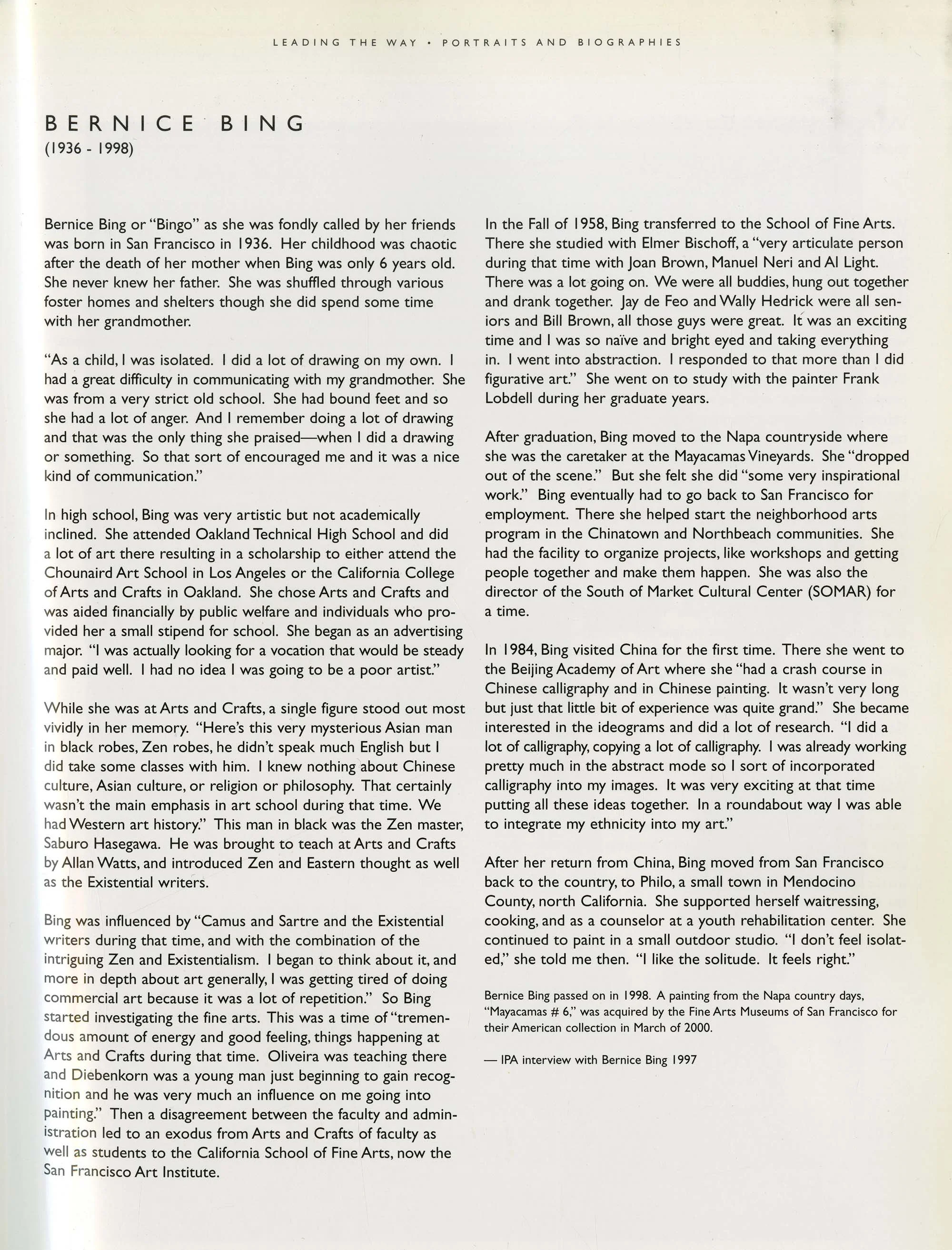Source: Leading The Way: Asian American Artists of the Older Generation by Irene Poon (1995)
