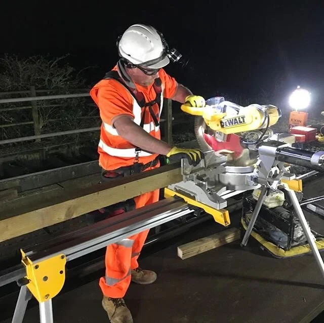 Nice little Saturday night shift on the railway. #carpentry #amco #keepgrinding💯 #chasingdreams