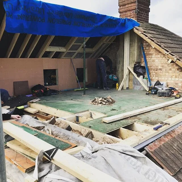 No turning back now😬. #loftconversion #essexbuilders #carpentry #dormer #dontmoveimprove #londonbuilders #framing #homextensions
