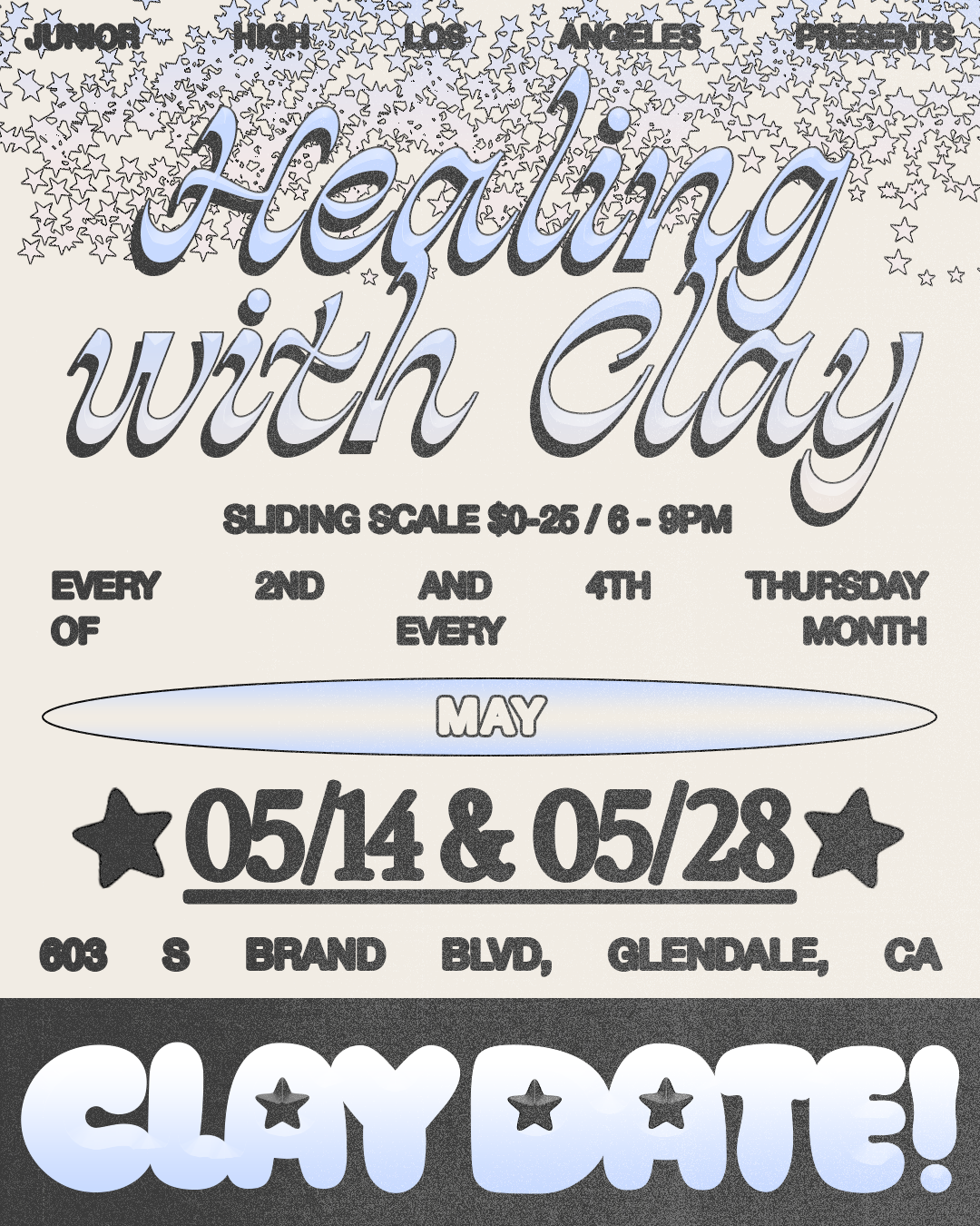 HEALING WITH CLAY (MASK MANDATORY) MAY 28 RSVP