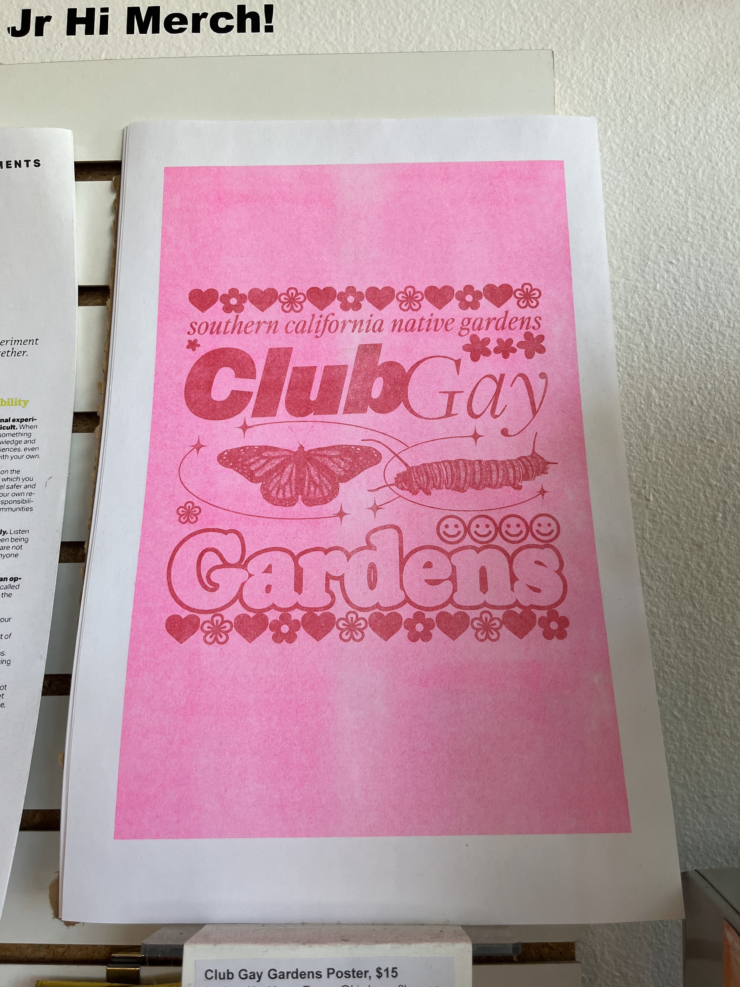 Club Gay Gardens Riso Print