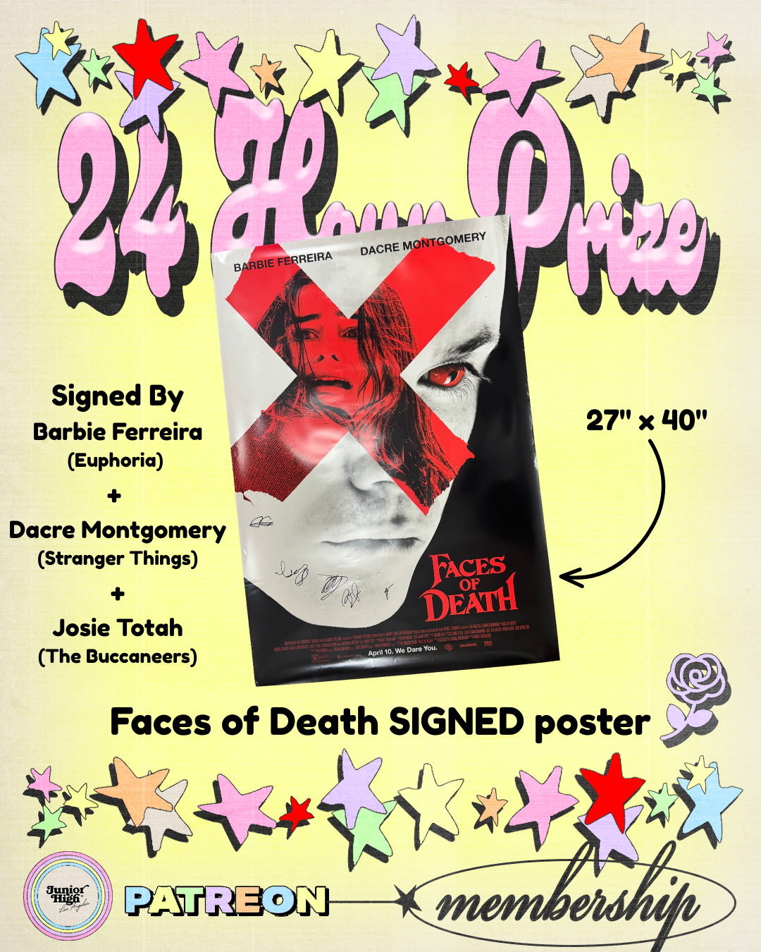 24 Hour Prize | Faces of Death SIGNED Poster
