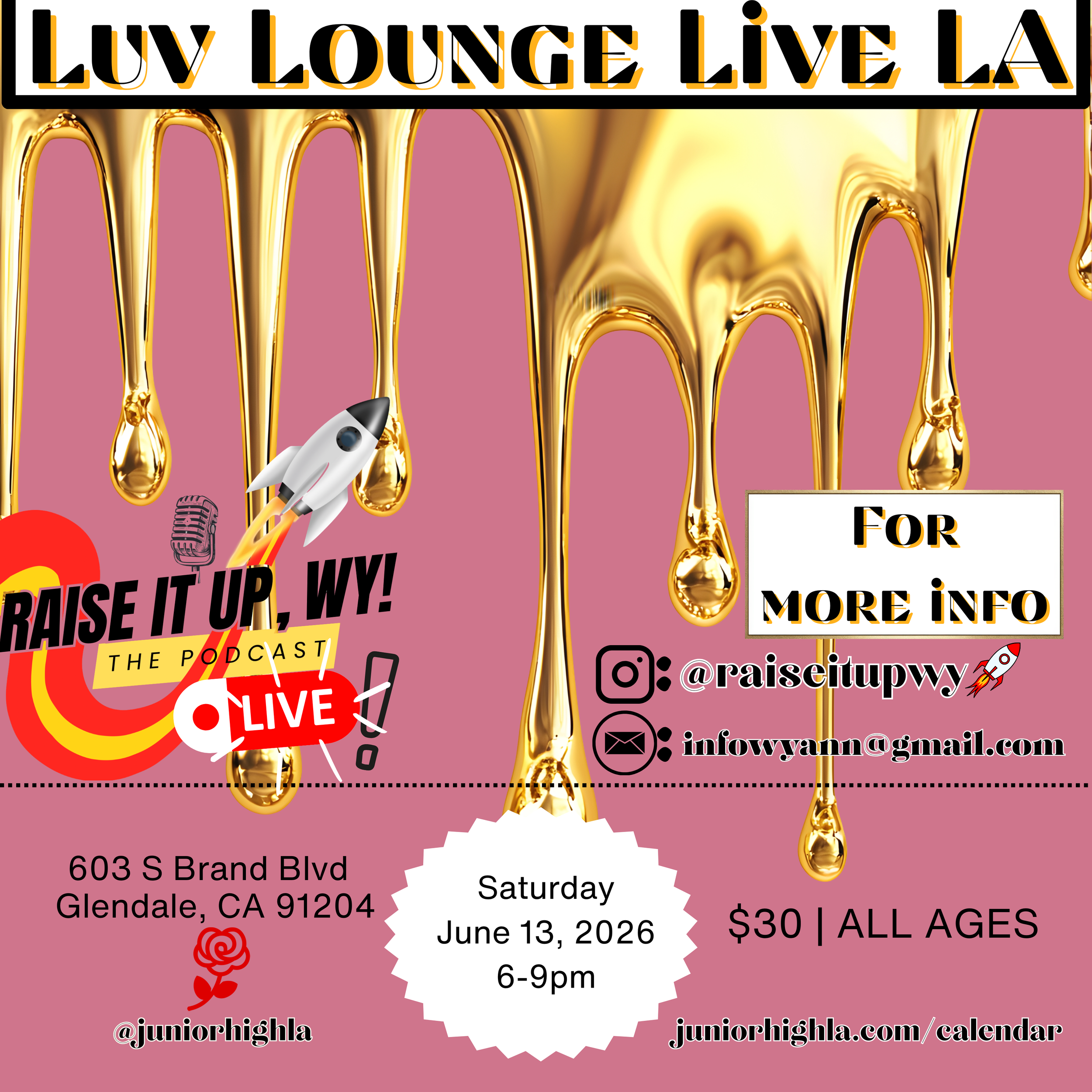 Luv Lounge Live LA — Junior High