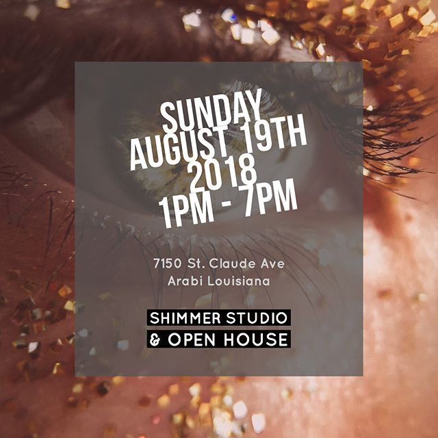 PreauxFace will be hosting a shimmer and braid studio event in conjunction with the brand new Arabi Pop-up Art Market that will feature talented Louisiana artists. Bespoke, glitter and festival themed express services will be offered by PreauxFace wh