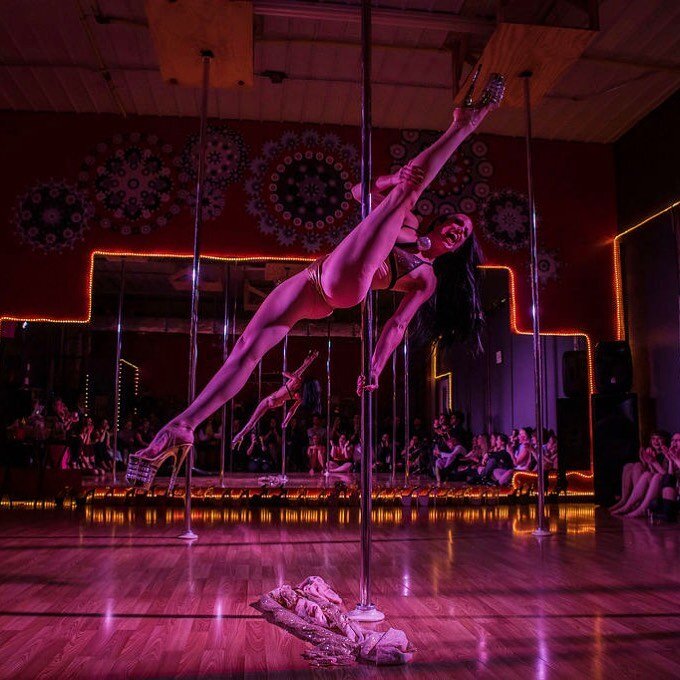 Pole Teacher Training! (Does not include holding the mic like this, but you could incorporate it if that&rsquo;s your thing! 😉) Come learn the intricacies of teaching pole to others! Sat &amp; Sun - October 10 &amp; 11 from 11-4 pm. Check out detail