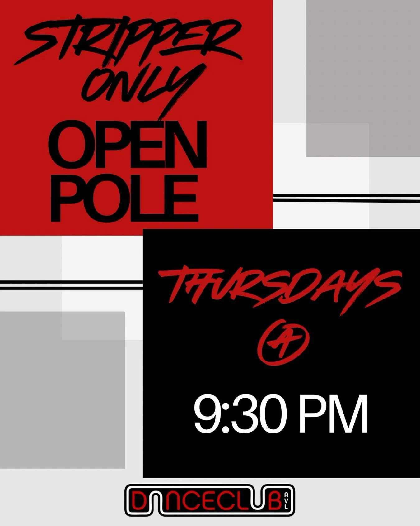 ✨NEW! Starting next Thursday - March 26th:

Stripper lead &amp; Stripper only Open Pole- every Thursday at 9:30 pm! ❤️