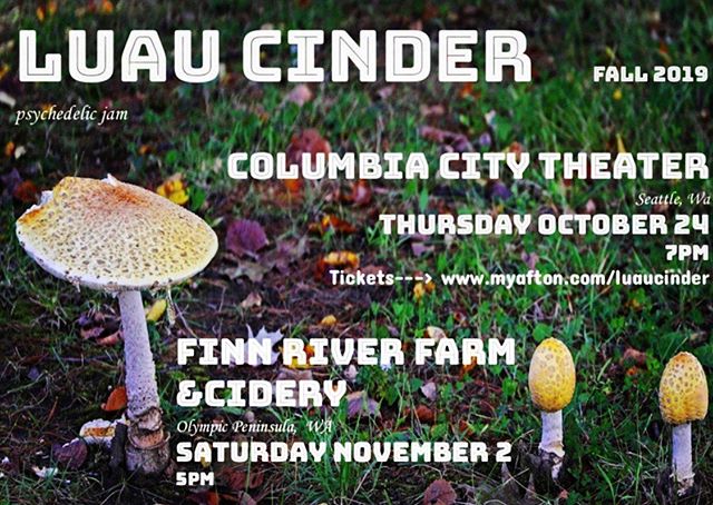 New Fall Gigs Alert!! Two of our favorite venues, get tickets online Http://www.myafton.com/luaucinder  Or hit me up, I have a few. #seattlemusicscene #porttownsend #seattle #livemusic #luaucinder #olympicpeninsula #psychedelic #funk #aftonshows