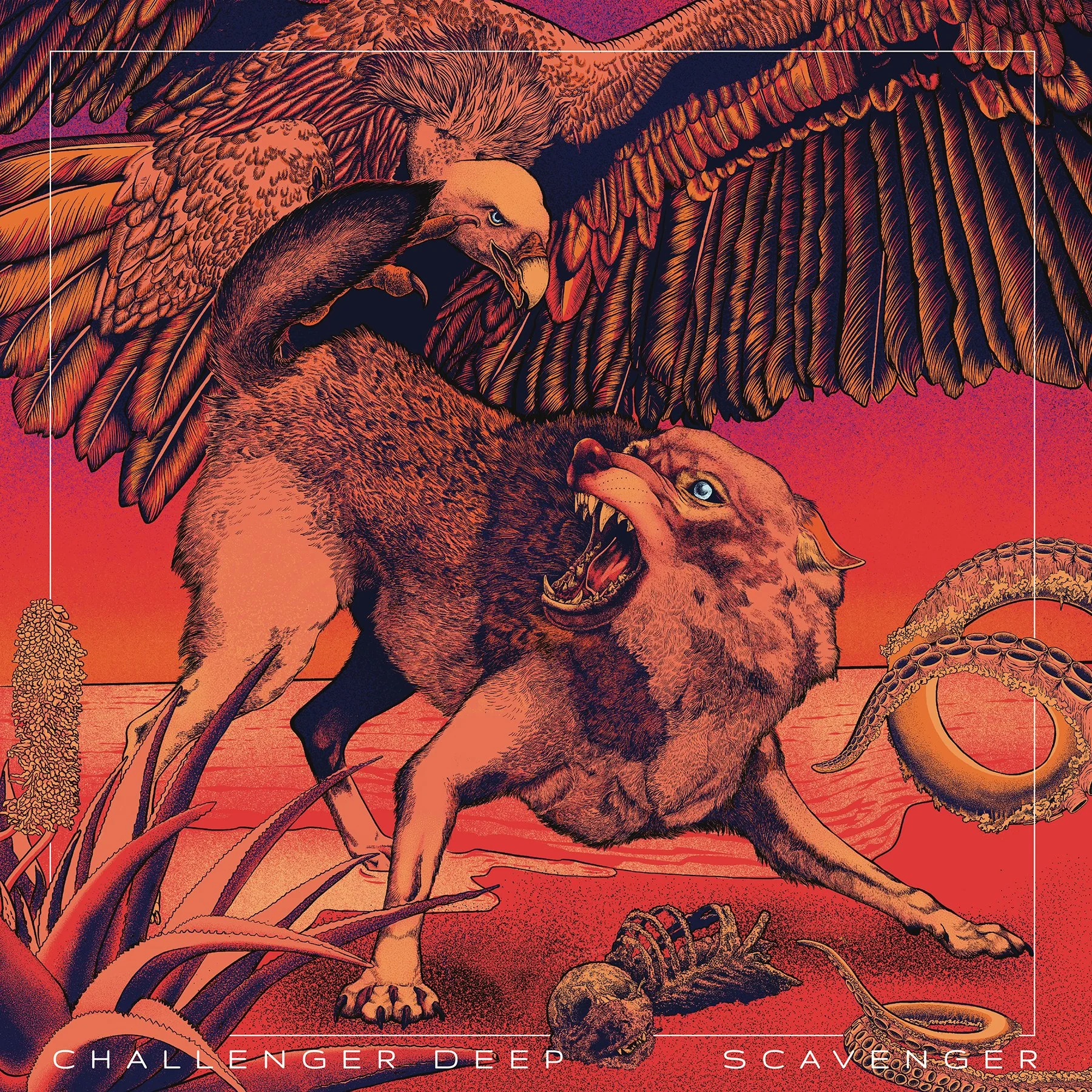 Scavenger | Digital illustration and design for the "Scavenger" single by Challenger Deep | 2025