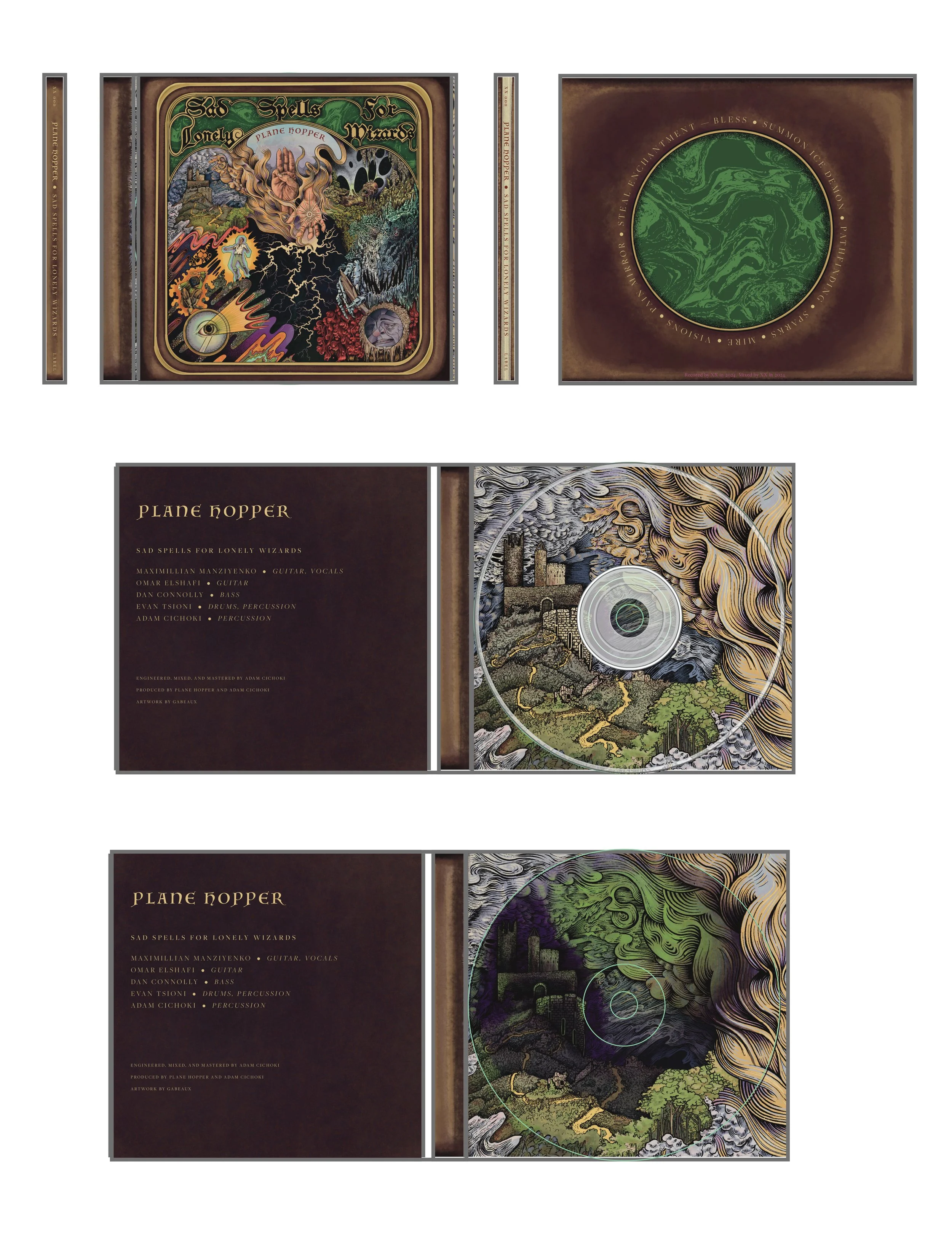 Sad Spells for Lonely Wizards | Album art and LP design | 2025
