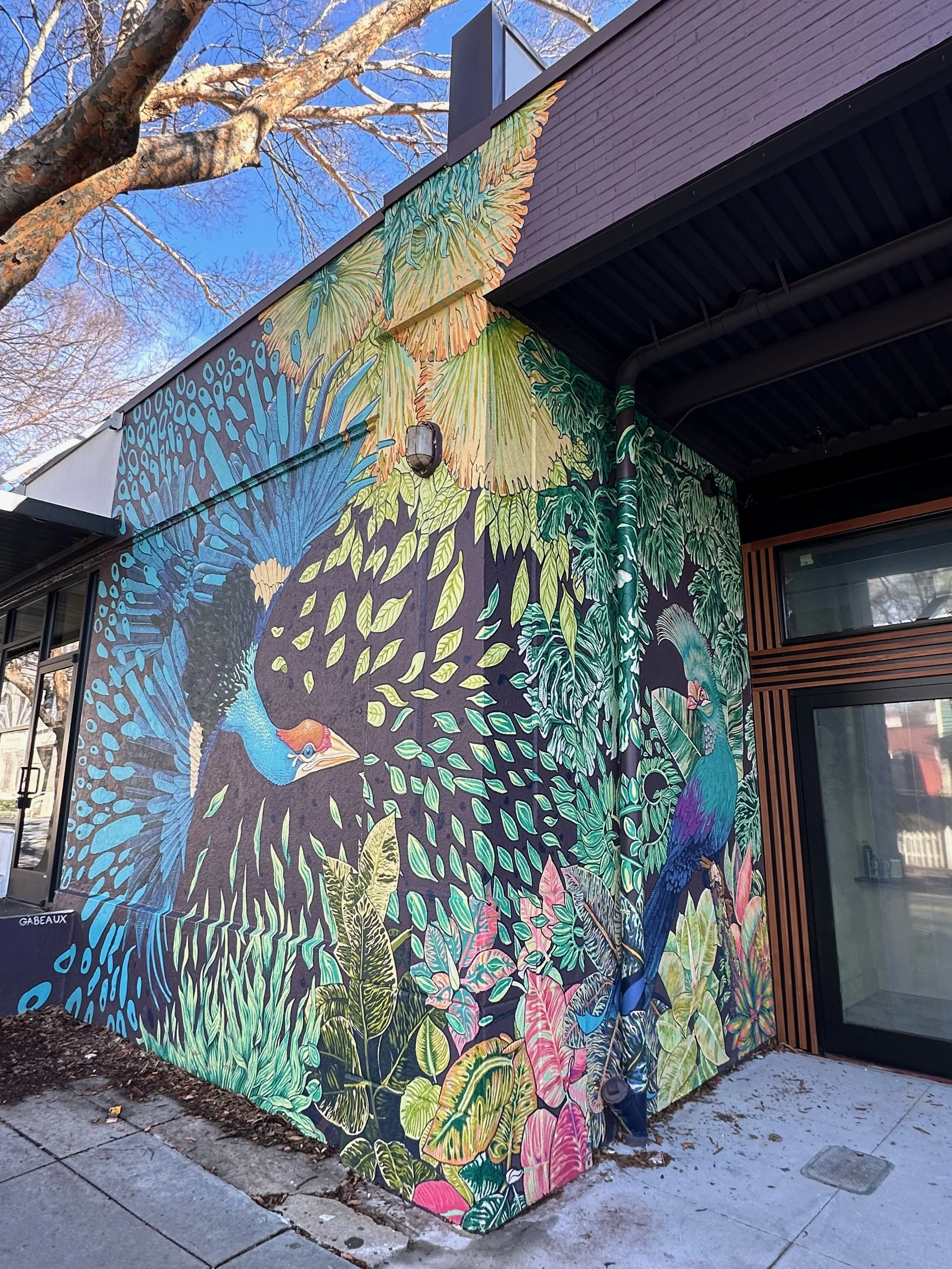 A Meeting of Friends | Mural for The Reading Room | Church St. Decatur, Georgia