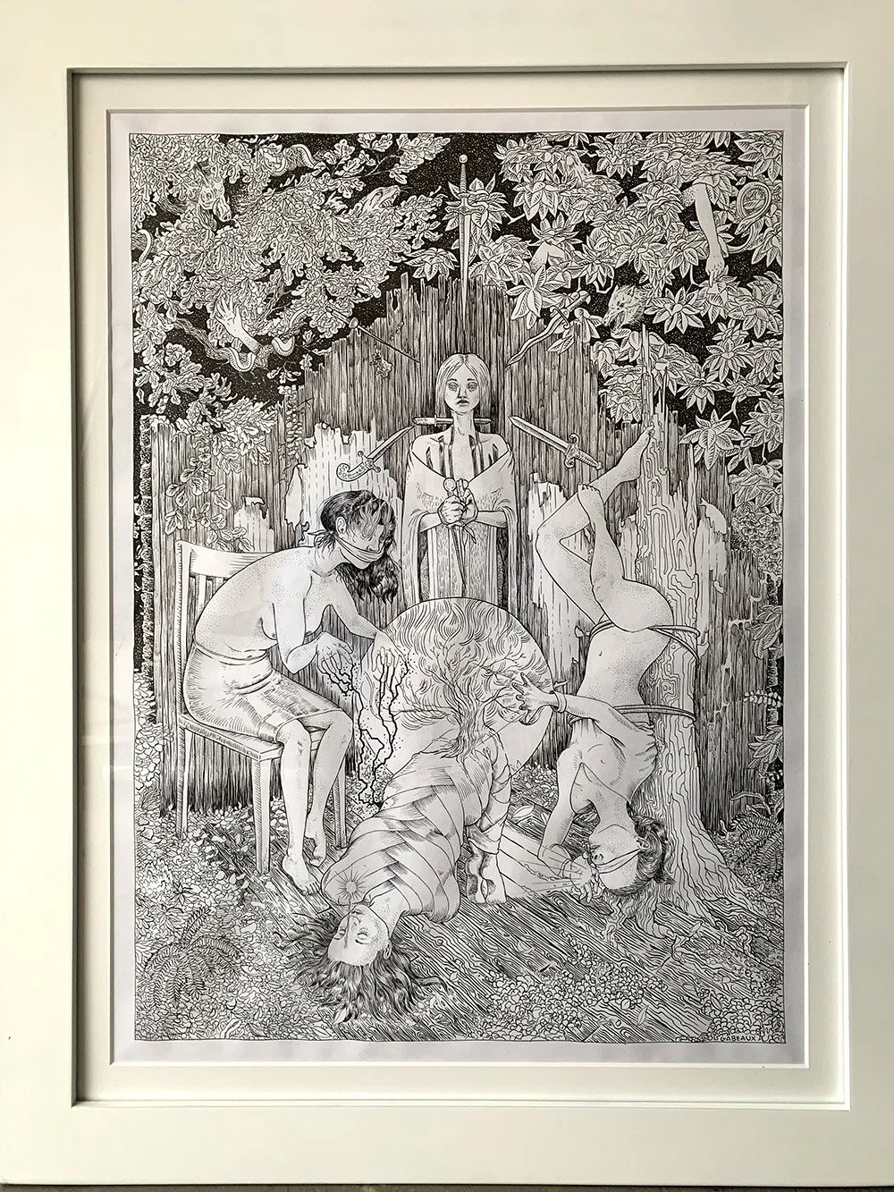 Oracles | 18"x24" | Alcohol ink on bond paper | 2019 | Sold