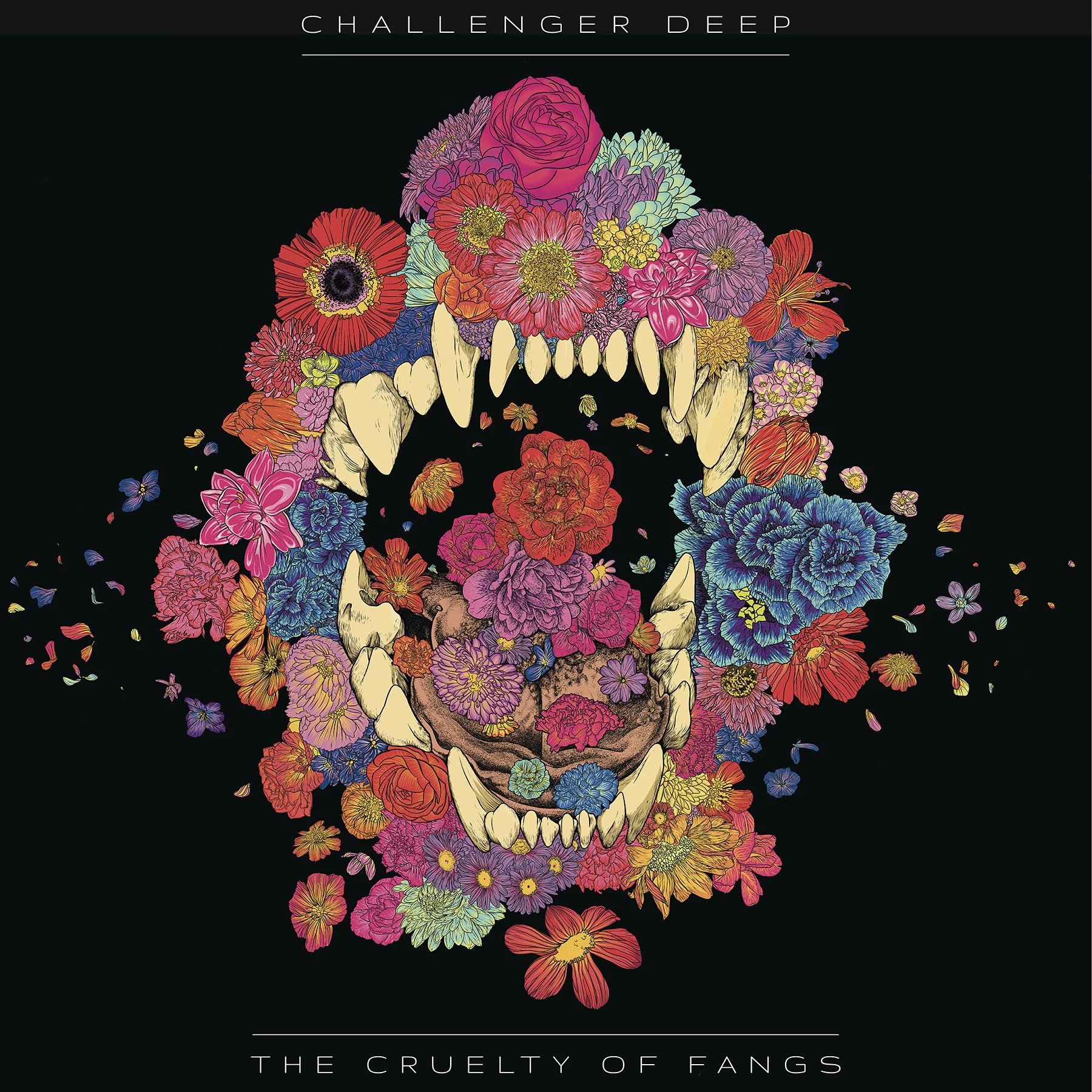 The Cruelty of Fangs | Digital illustration and design for the "The Cruelty of Fangs" single by Challenger Deep | 2025