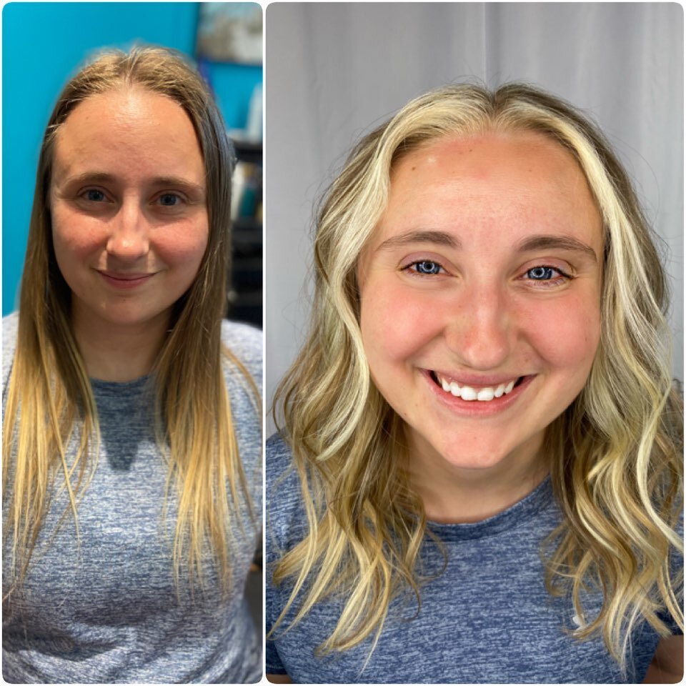 After 35 years behind the chair, I&rsquo;m loving the opportunity to see some new clients. A foilayage and haircut gave this beauty a huge smile! 
#lovemyjob💇🏼&zwj;♀️ 
#foilayage 
#medinabalayage 
#medinaohio 
#330stylist 
#medinastylist 
#blondeex