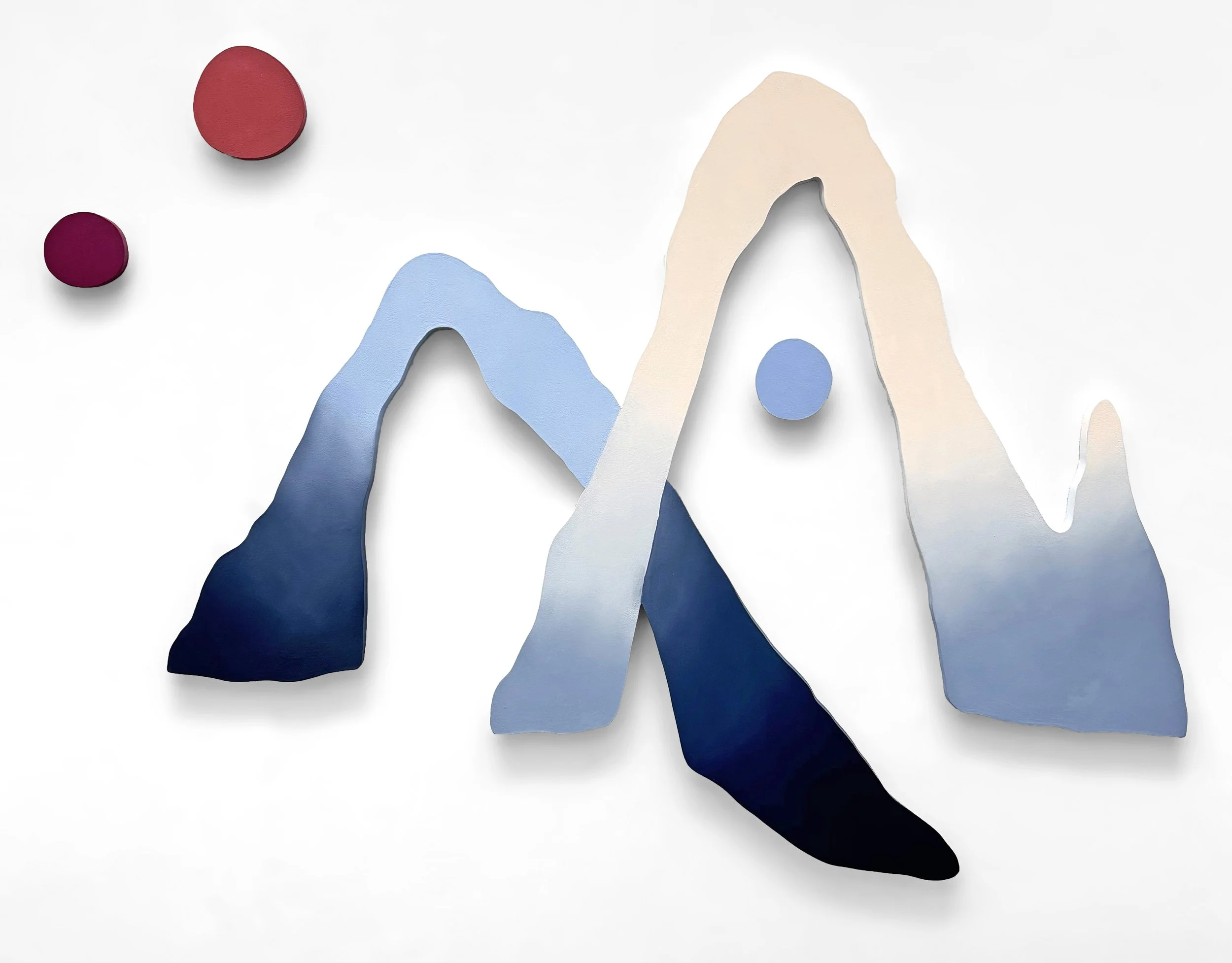  2026  oil on shaped panels    