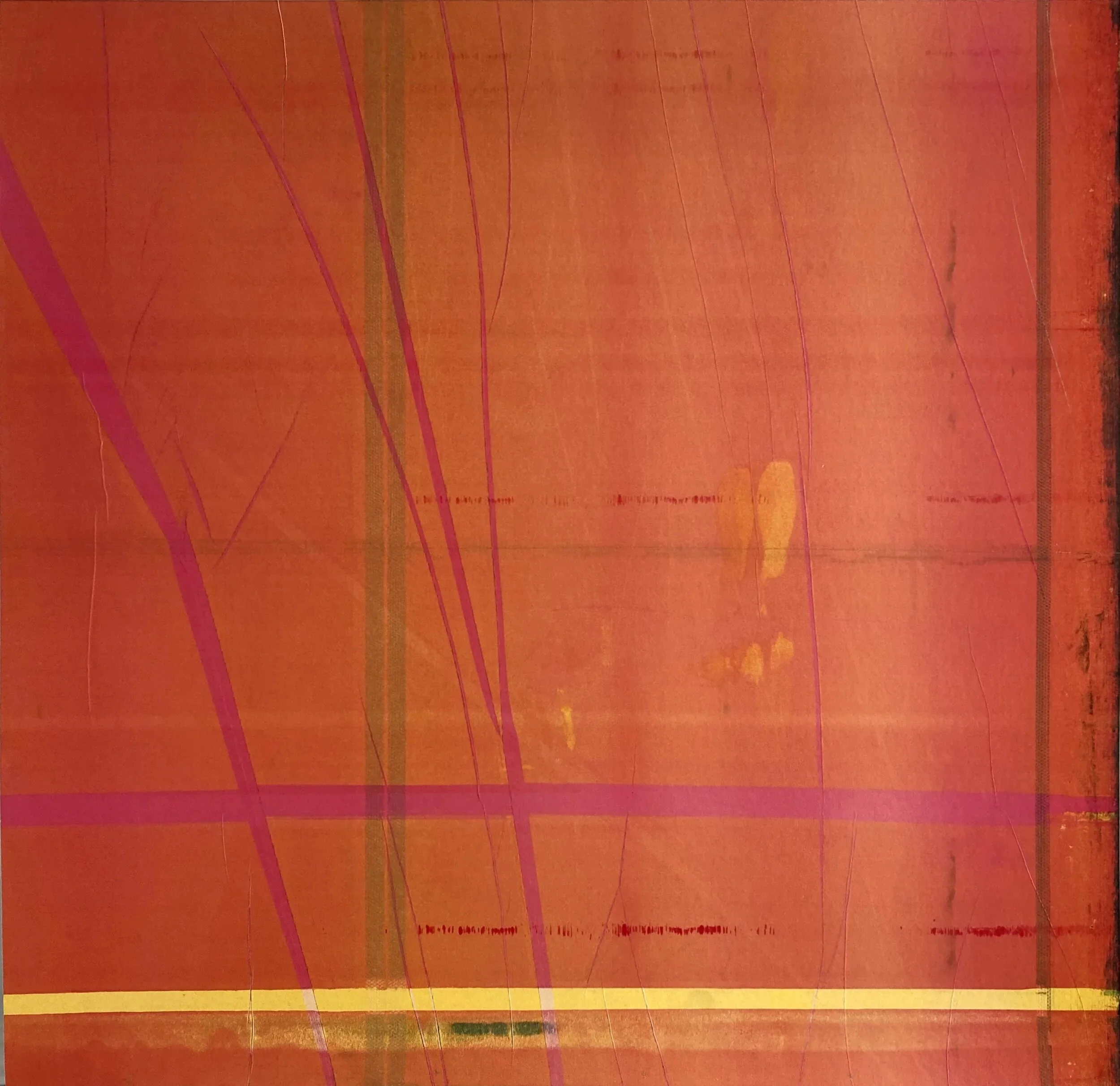   Lightning , 2019   23 x 23 in.   Ink on paper mounted on Arches  -  “ L’ Inlassable galerie @ Monteverita “, Paris,  May - July 2021 
