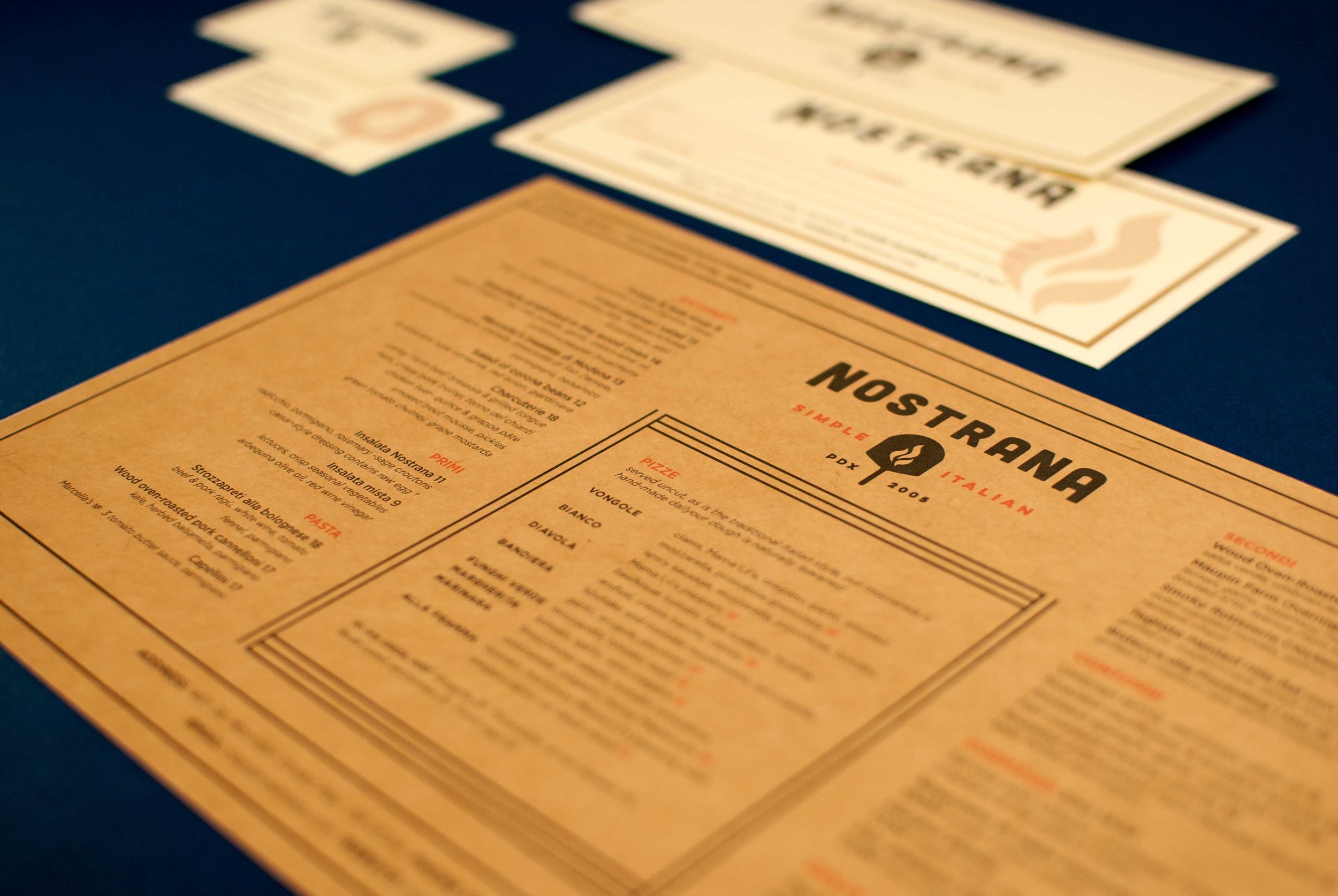 A student project to redesign a restaurant's website turned into a new brand identity. 