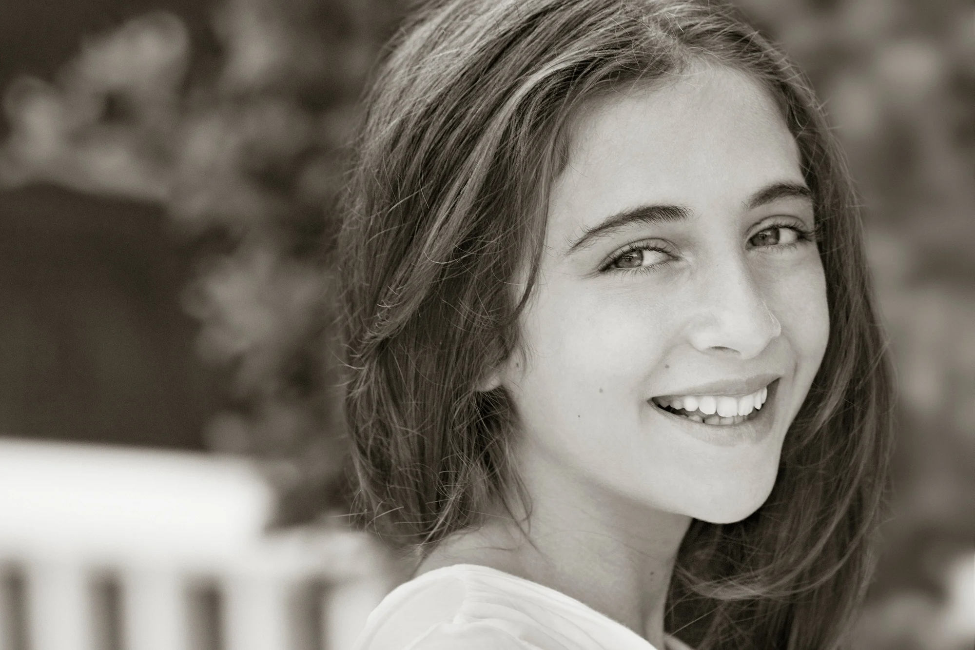 Teenage Girl Smiles