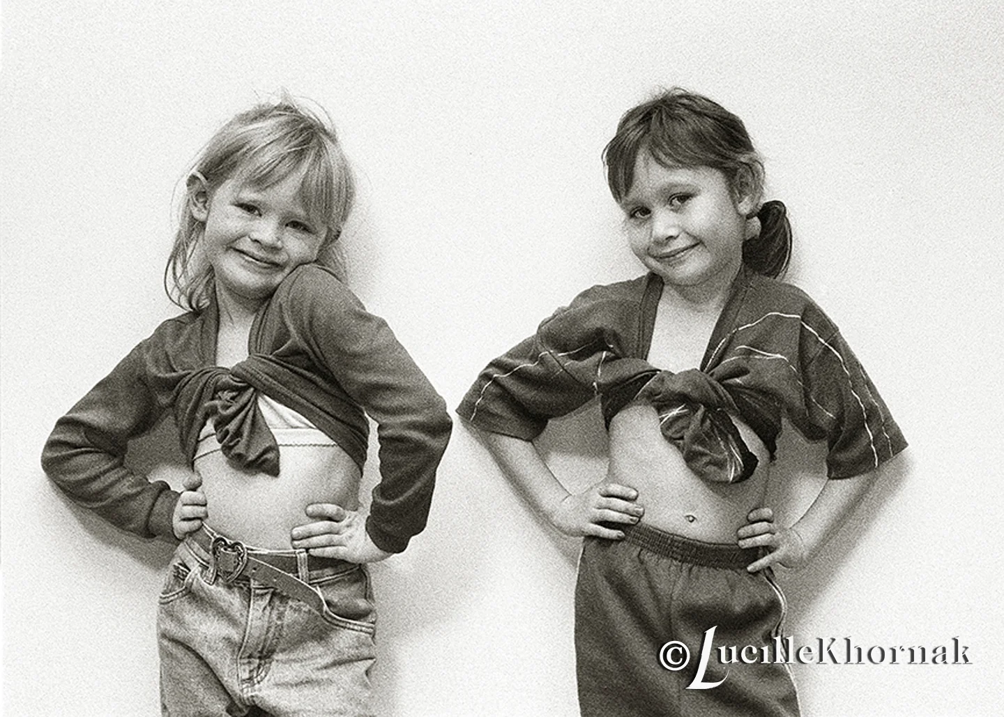 The above image is from my collection of my personal work - girls being girls and posing!