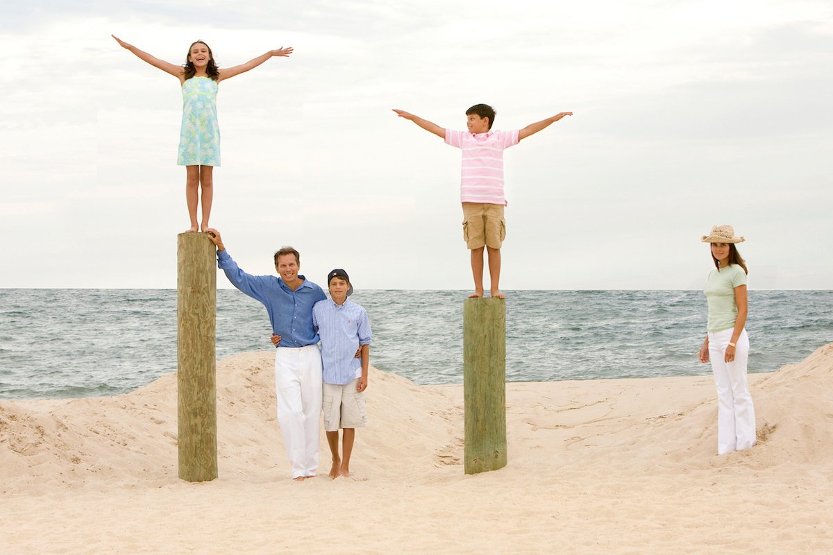 The McDaniels Family at the Beach