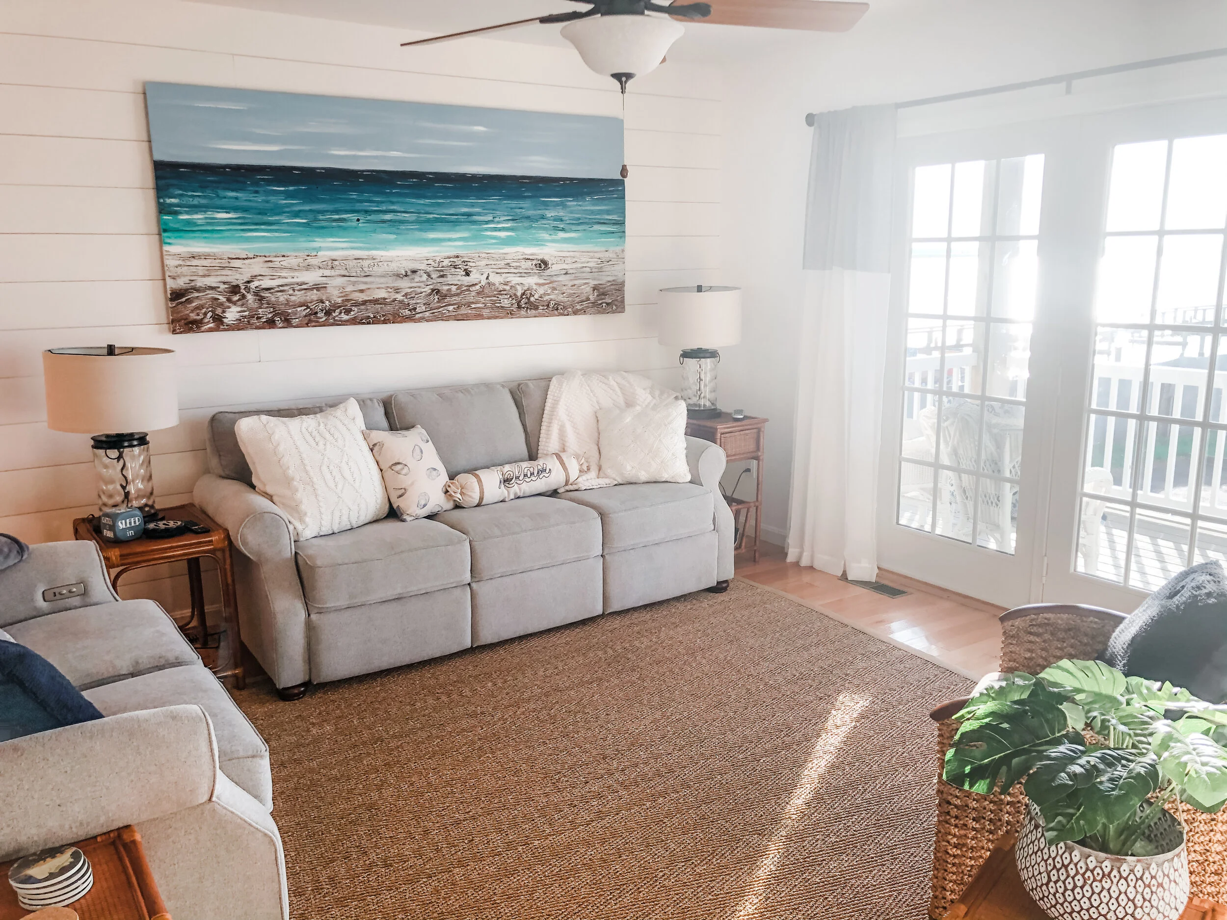 Farm to Bay rental property - living room