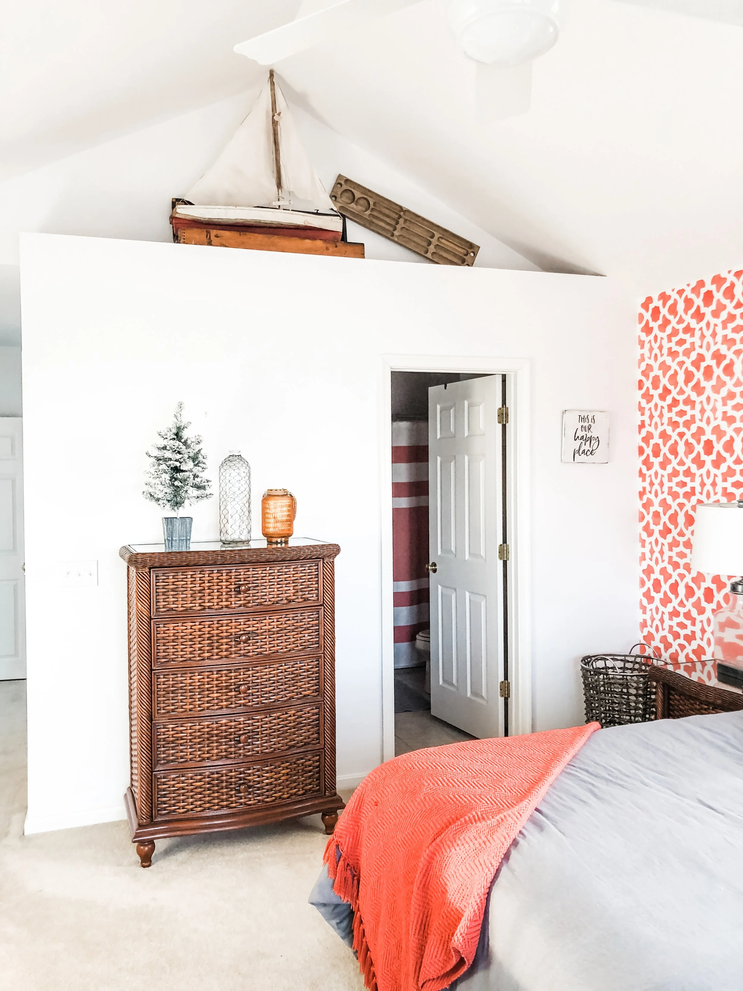 A little festive in the 3rd floor master bedroom