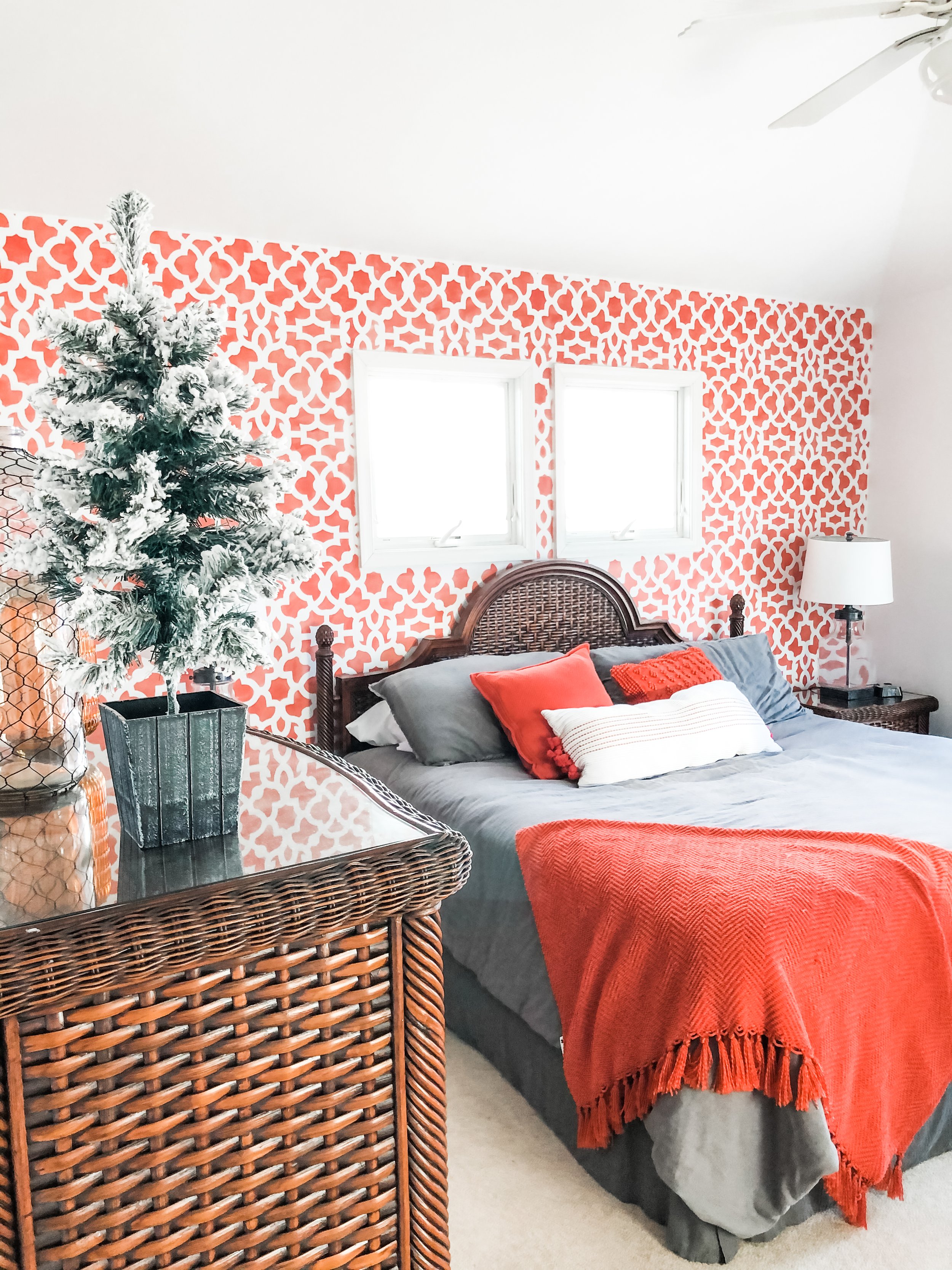 Christmastime 3rd floor master bedroom