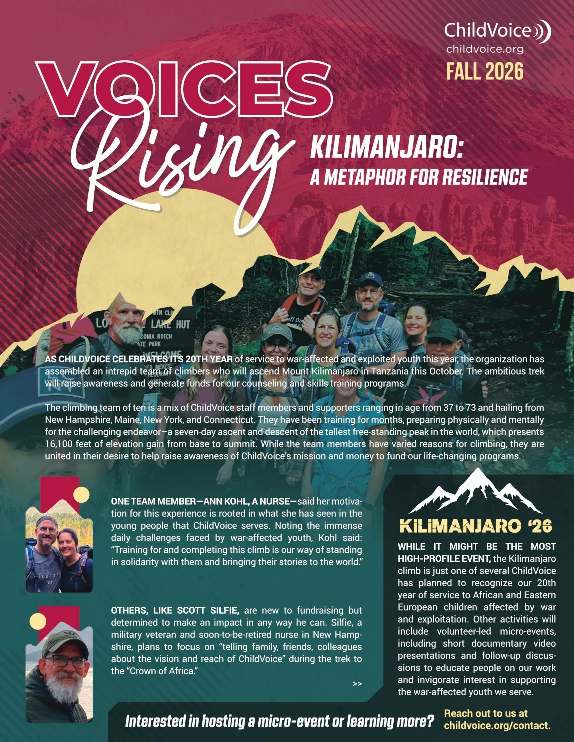 Voices Rising, Fall 2026