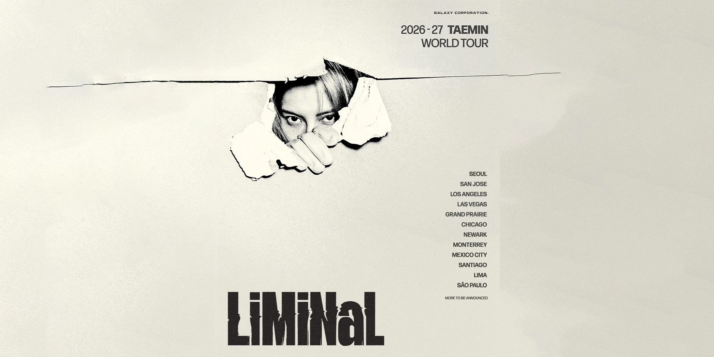TAEMIN Launches LiMiNaL World Tour — First Stops Announced as New Album Marks Bold New Era