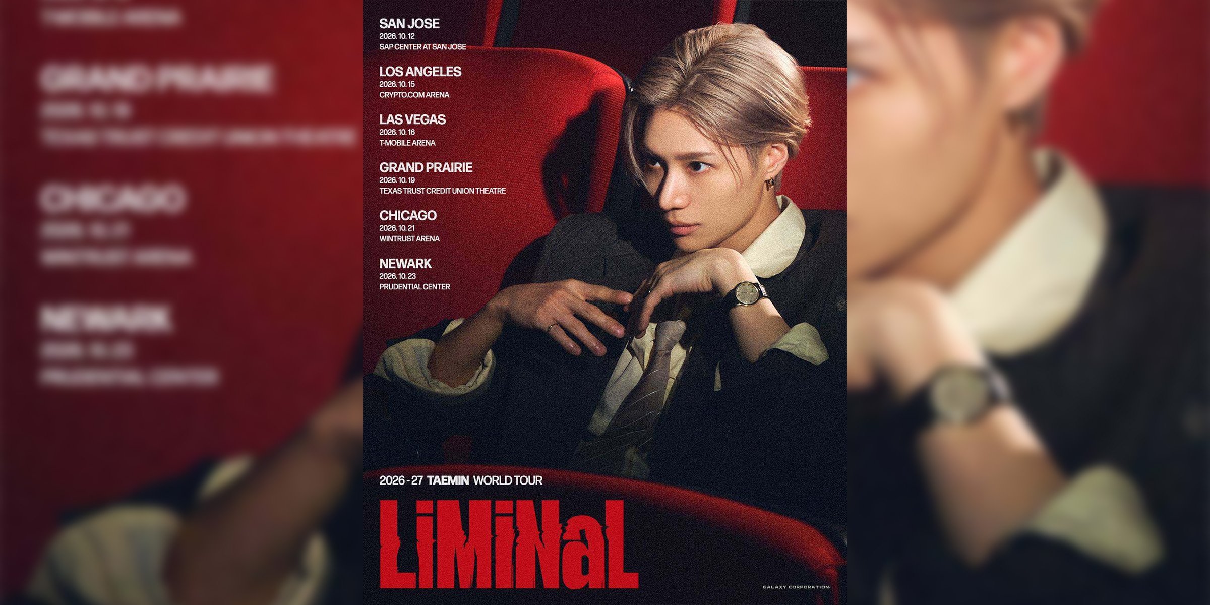 TAEMIN Reveals North American Leg of LiMiNaL World Tour