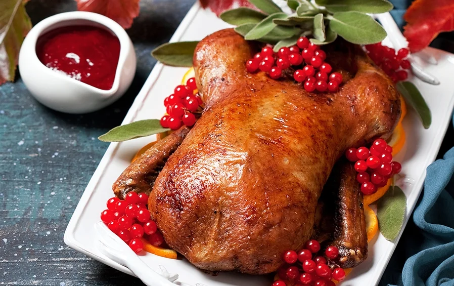 Roast duck with oranges, sage and berries copy.jpg