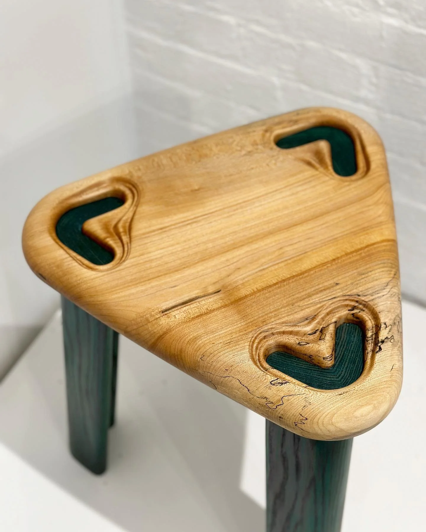 Angles and Demons: Stool
18 x 18 x 18 :&nbsp; Angles = 6.66&deg; &amp; 66.6&deg;
ash, sycamore (sourced and harvested from red hook)
$1666
Joel has been a member&nbsp;of LLF since its inception. He pioneered the acquisition of the CNC router which he