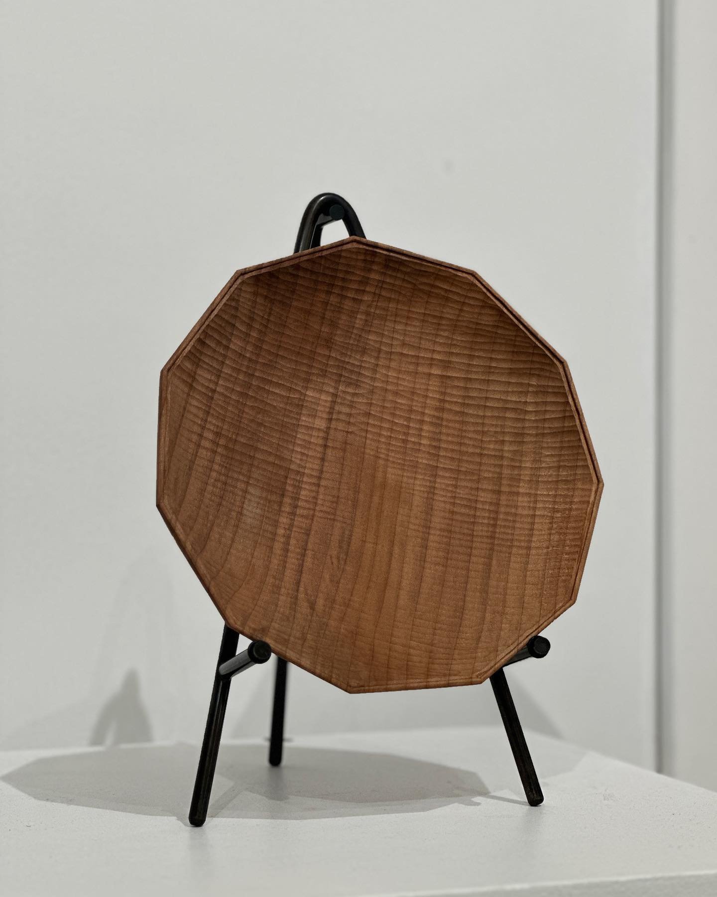 Sent all the way from Japan by our former super talented member:

Jon Billing @big_sand_woodworking

11 Sided Bowl
8.75 dia. x 1.75
katsura wood, liquid glass finish (food safe)
$275
This bowl is part of an ongoing series exploring polygonal shapes f