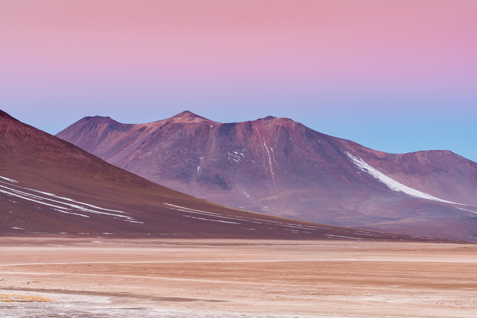 Sunset close to Laguna Verde