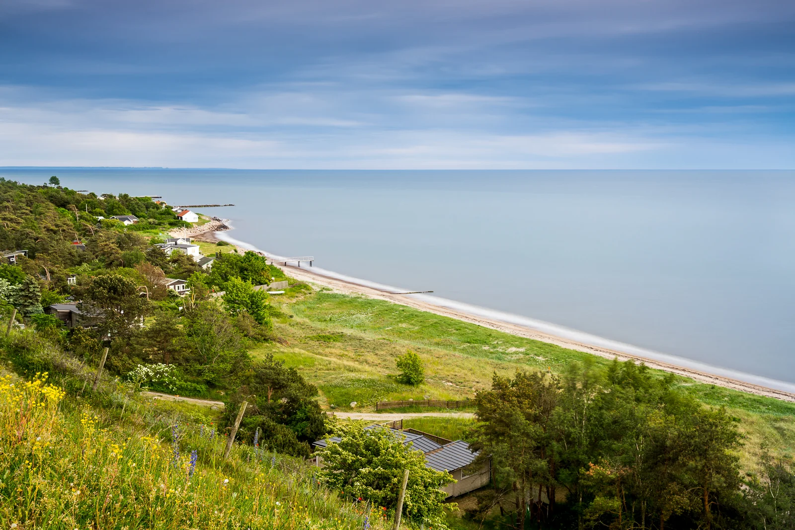 Just a 5 minute hike reward you with this view at Löderup strandbad