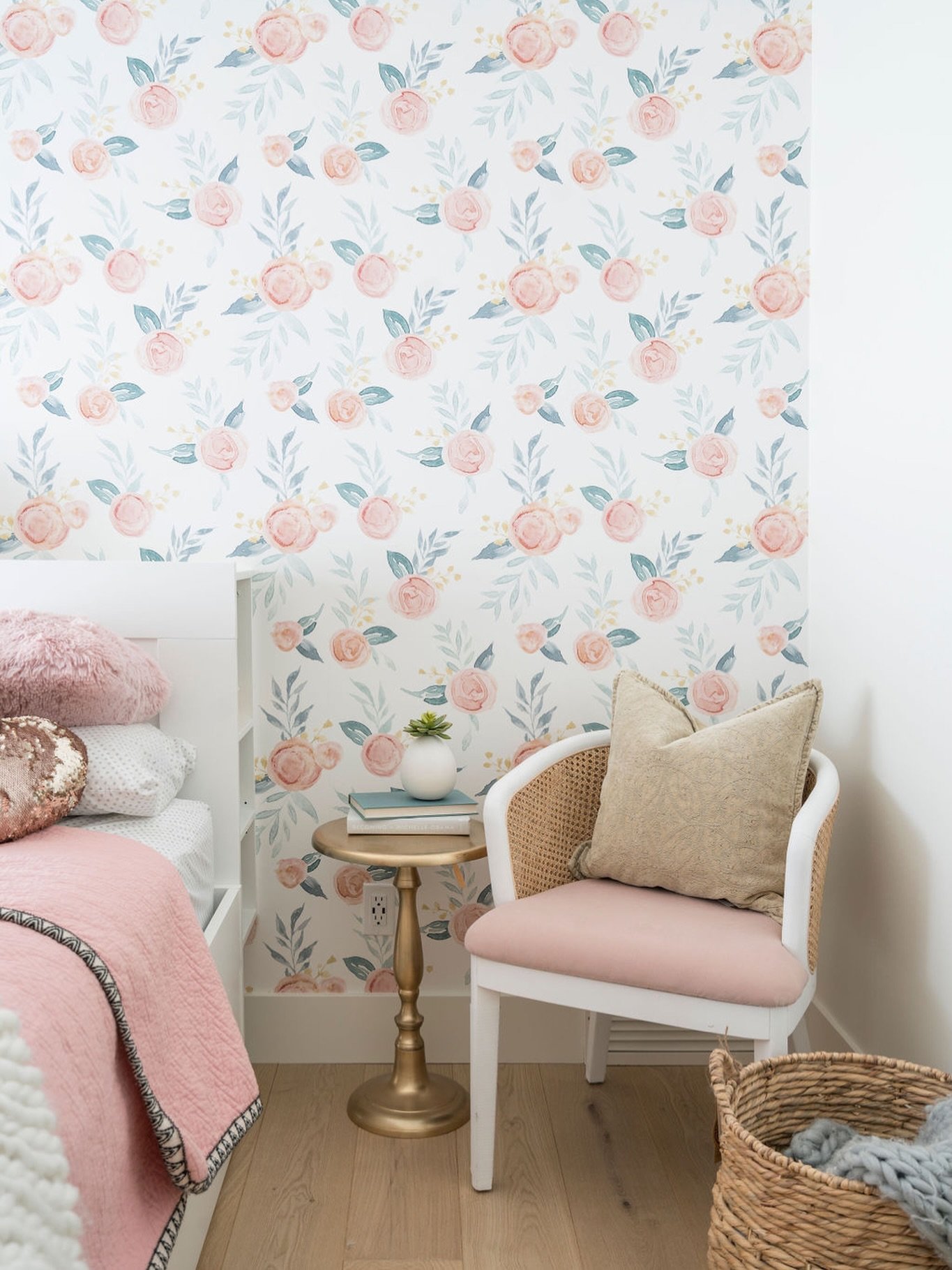 We were talking about Valentine&rsquo;s Day in the studio this week, and it reminded us that our version of romance always lives in the details. 

In this little girl&rsquo;s bedroom, it shows up in a soft floral, a gentle blush, and a quiet corner m