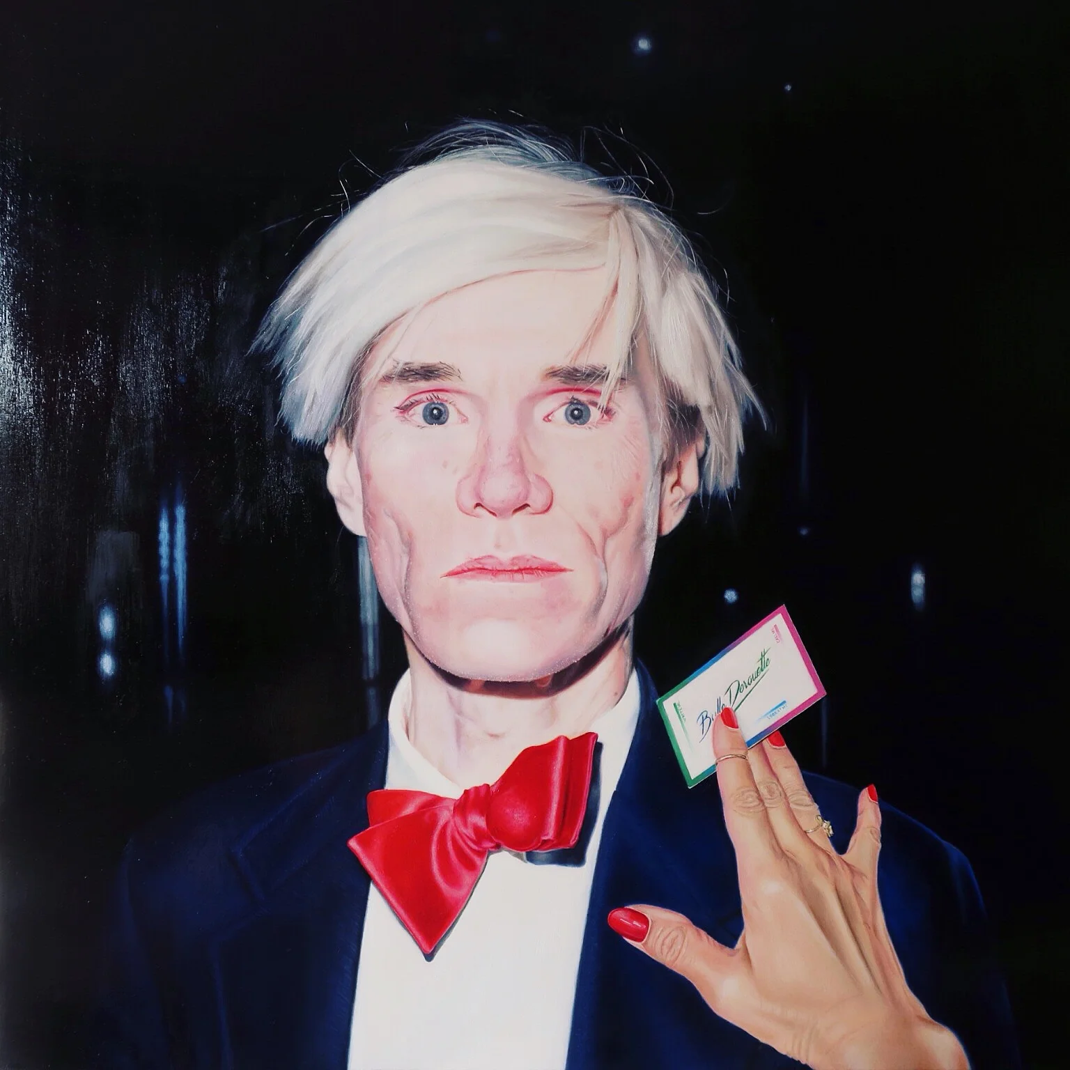 "Andy & Bulle", huile sur toile, 60 x 60 cm (Disponible)