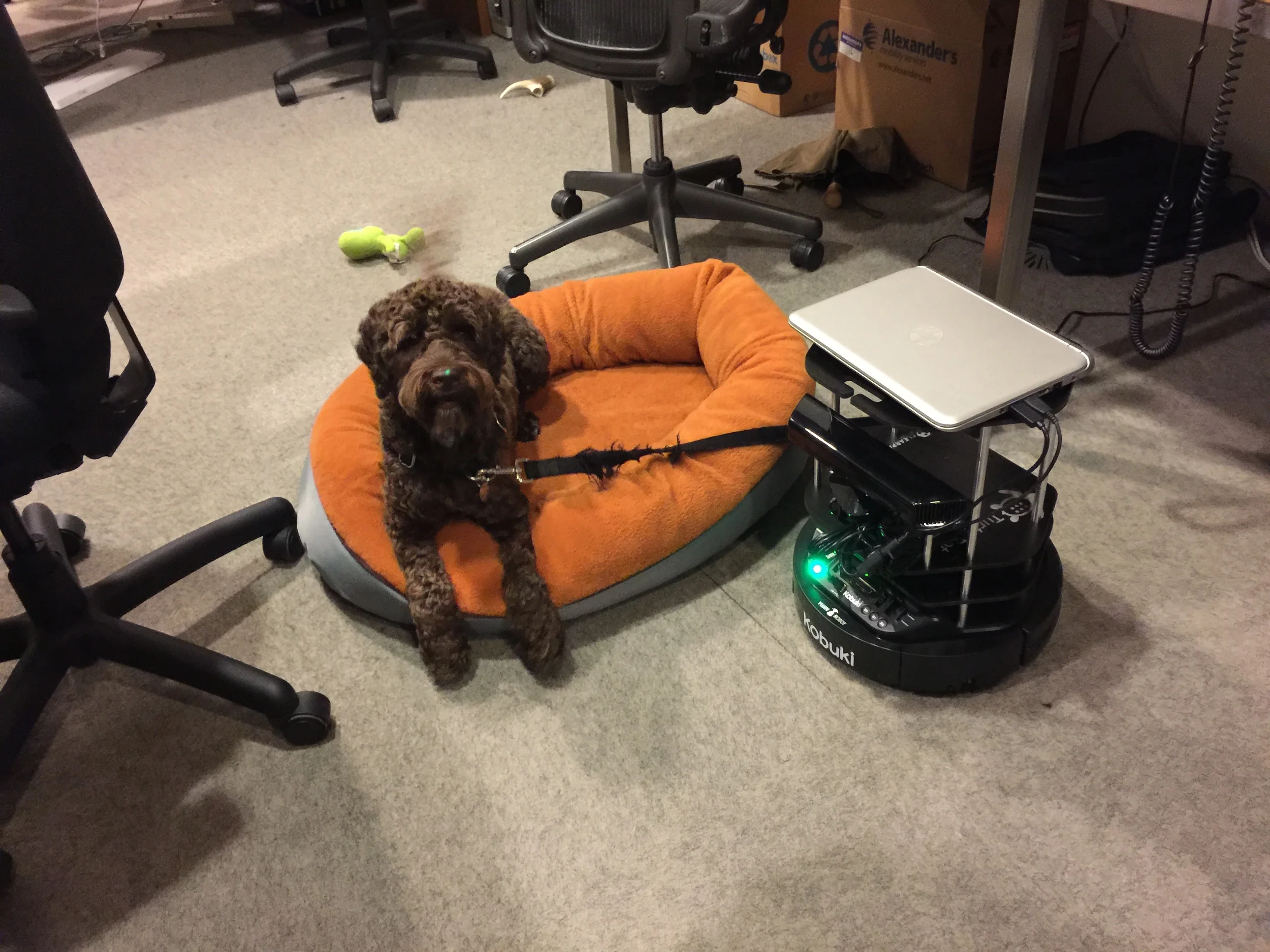  Brutus with the turtlebot. 