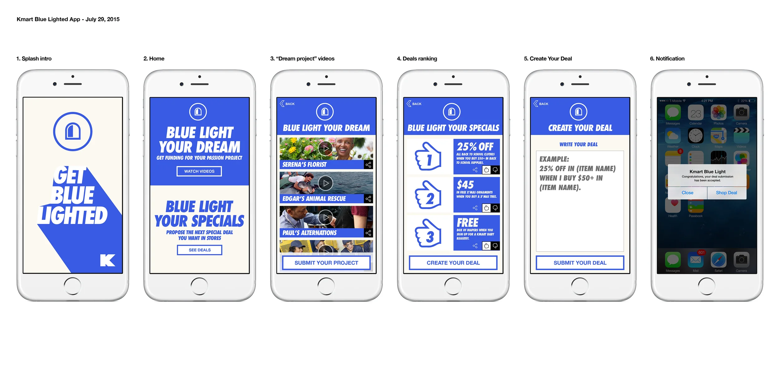 Kmart Blue Light It App Mobile App Designs
