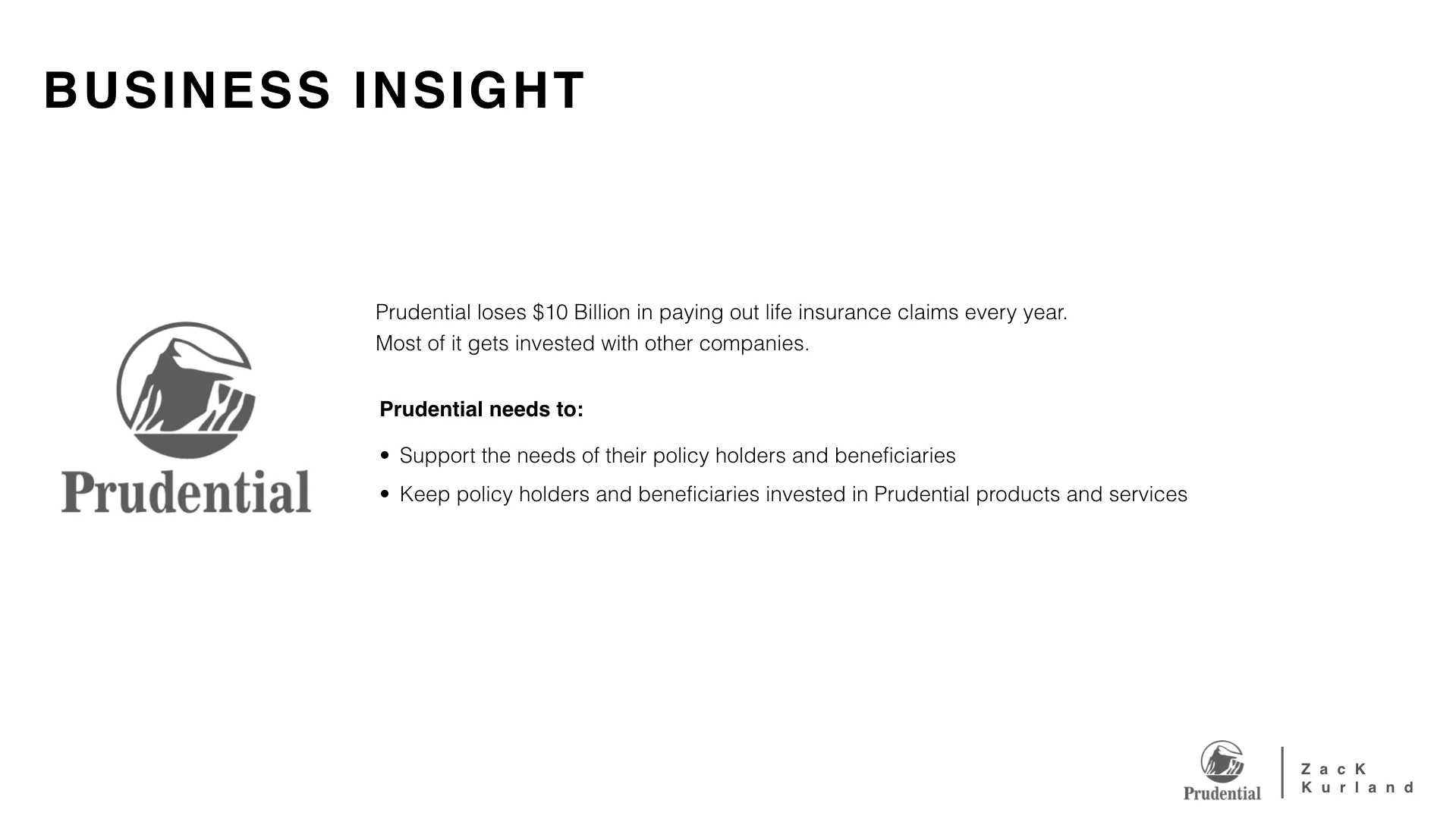 Prudential Case Study