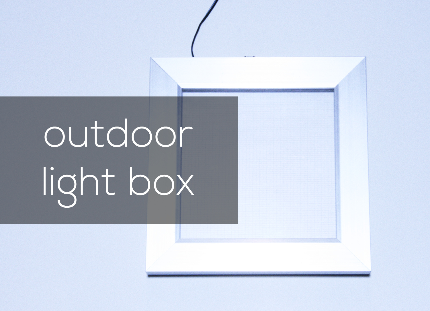 LED outdoor light box link
