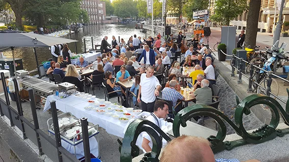 Grillaften ved hotellet