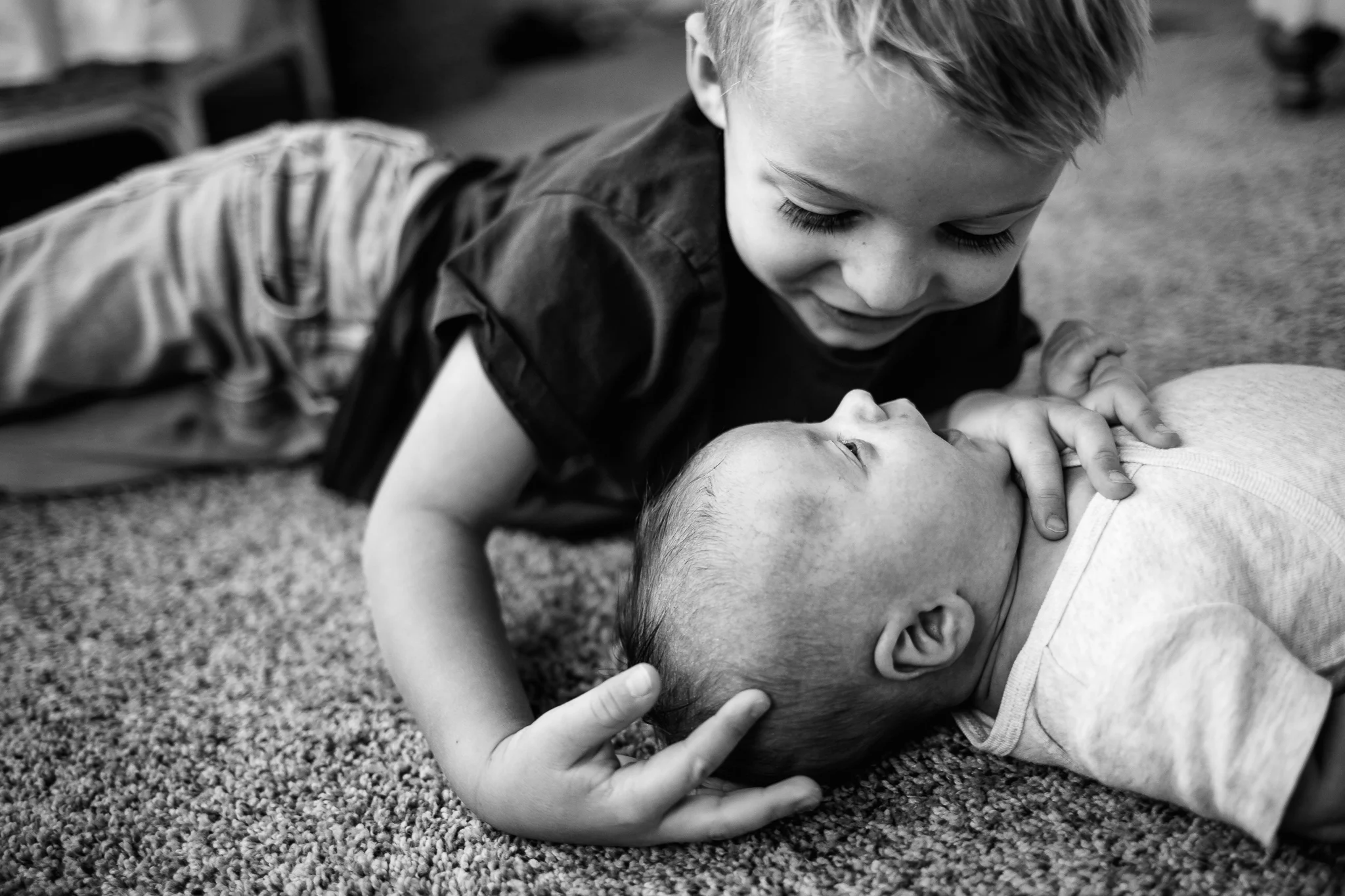 In-home infant and family session {Utah County baby photographer}